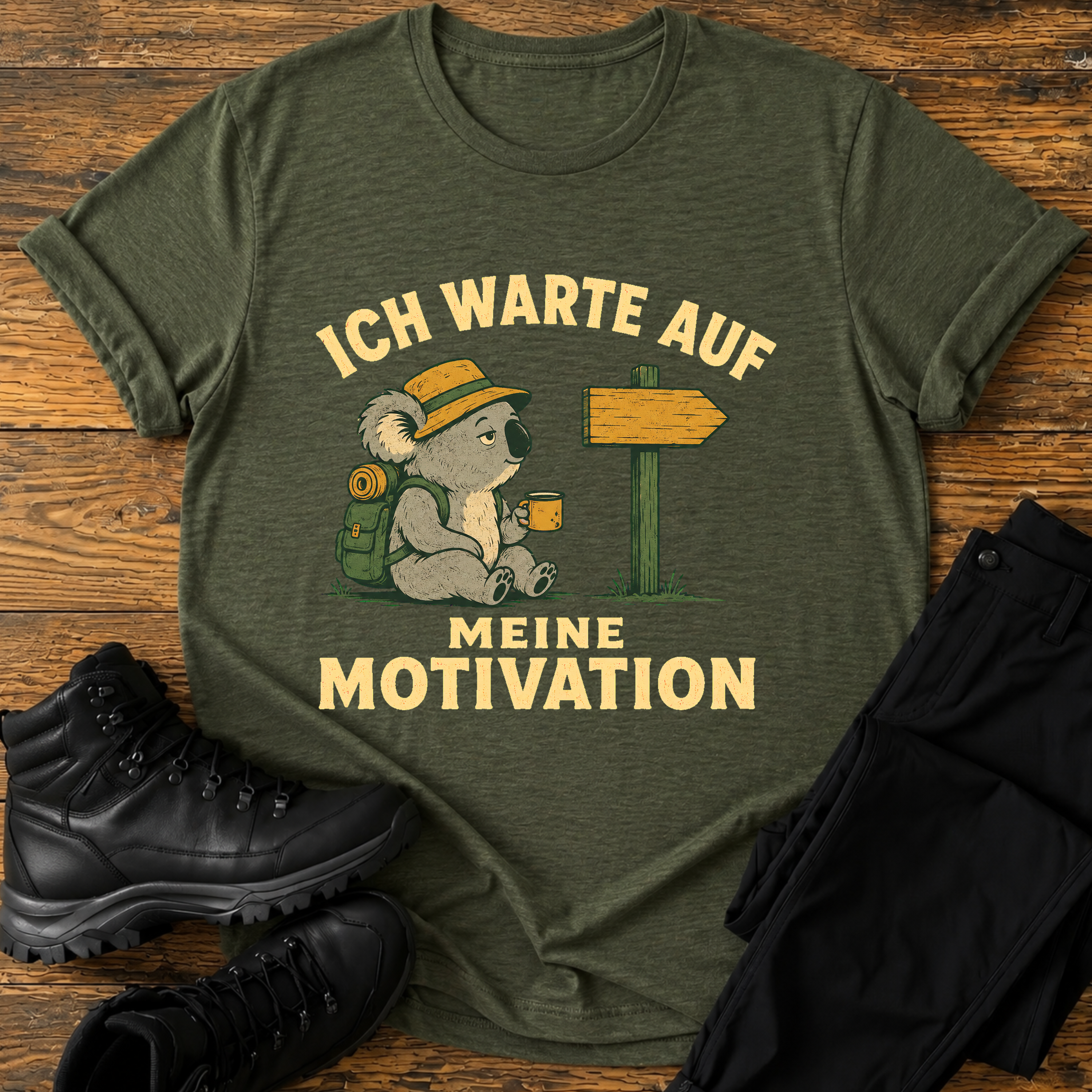 Ich warte auf meine Motivation T-Shirt