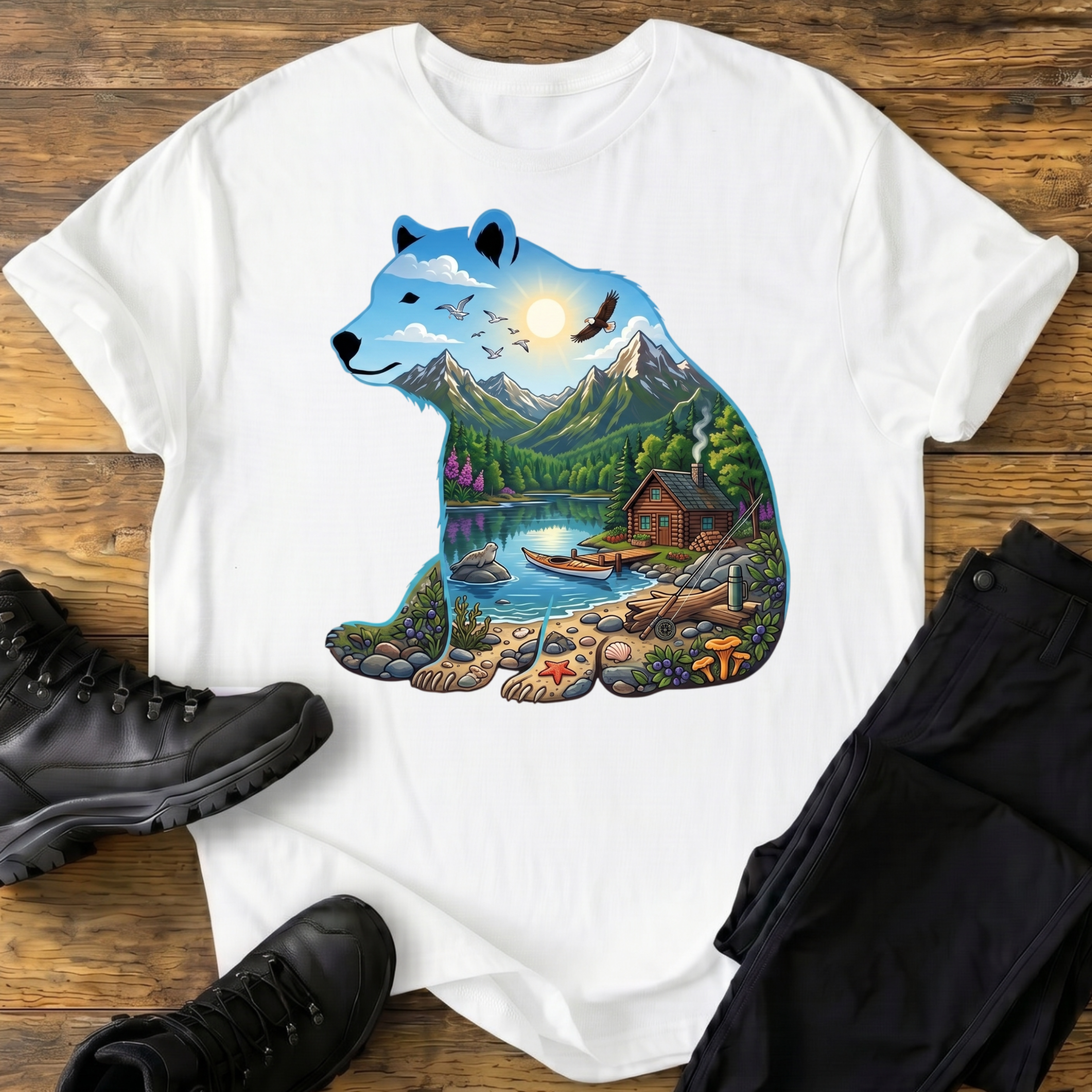 Sommer-Idylle am Fjord T-Shirt