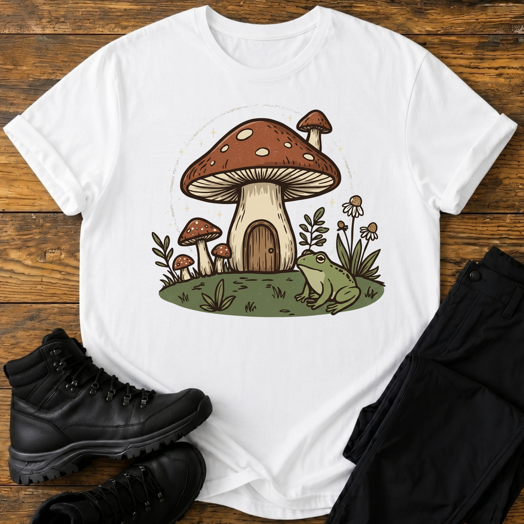 Das Pilzhäuschen im Sternenlicht T-Shirt