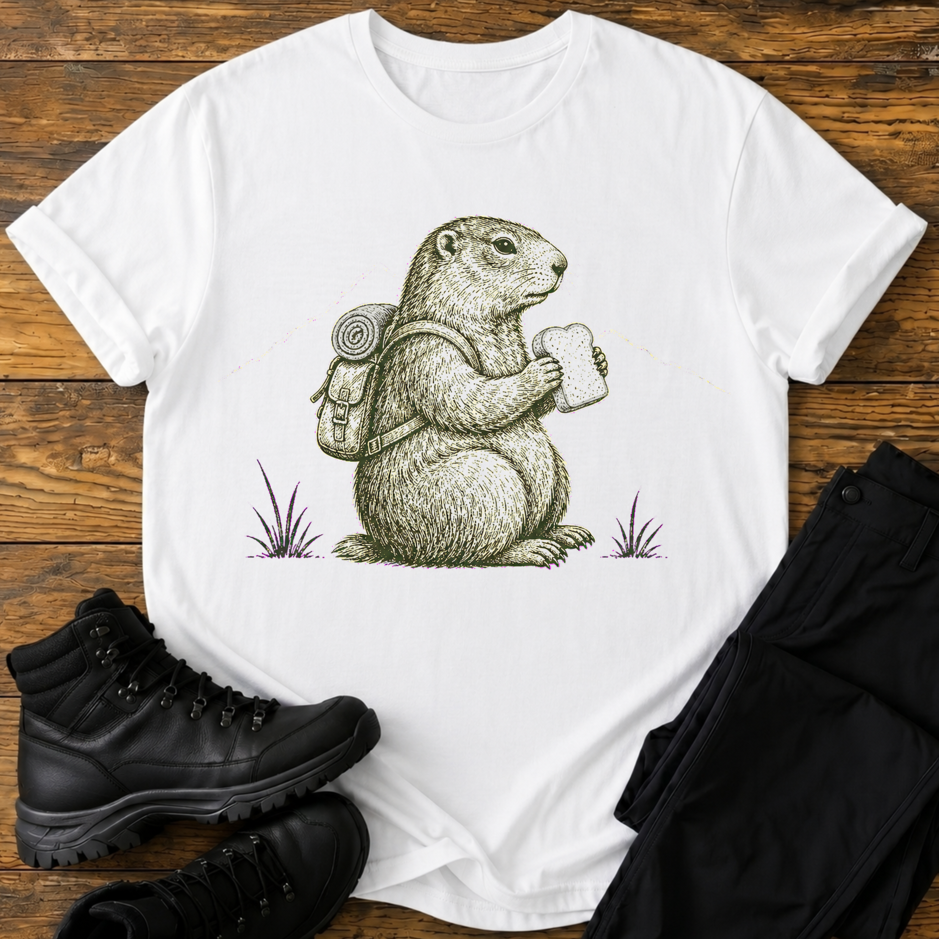 Die Murmeltier-Brotzeit T-Shirt