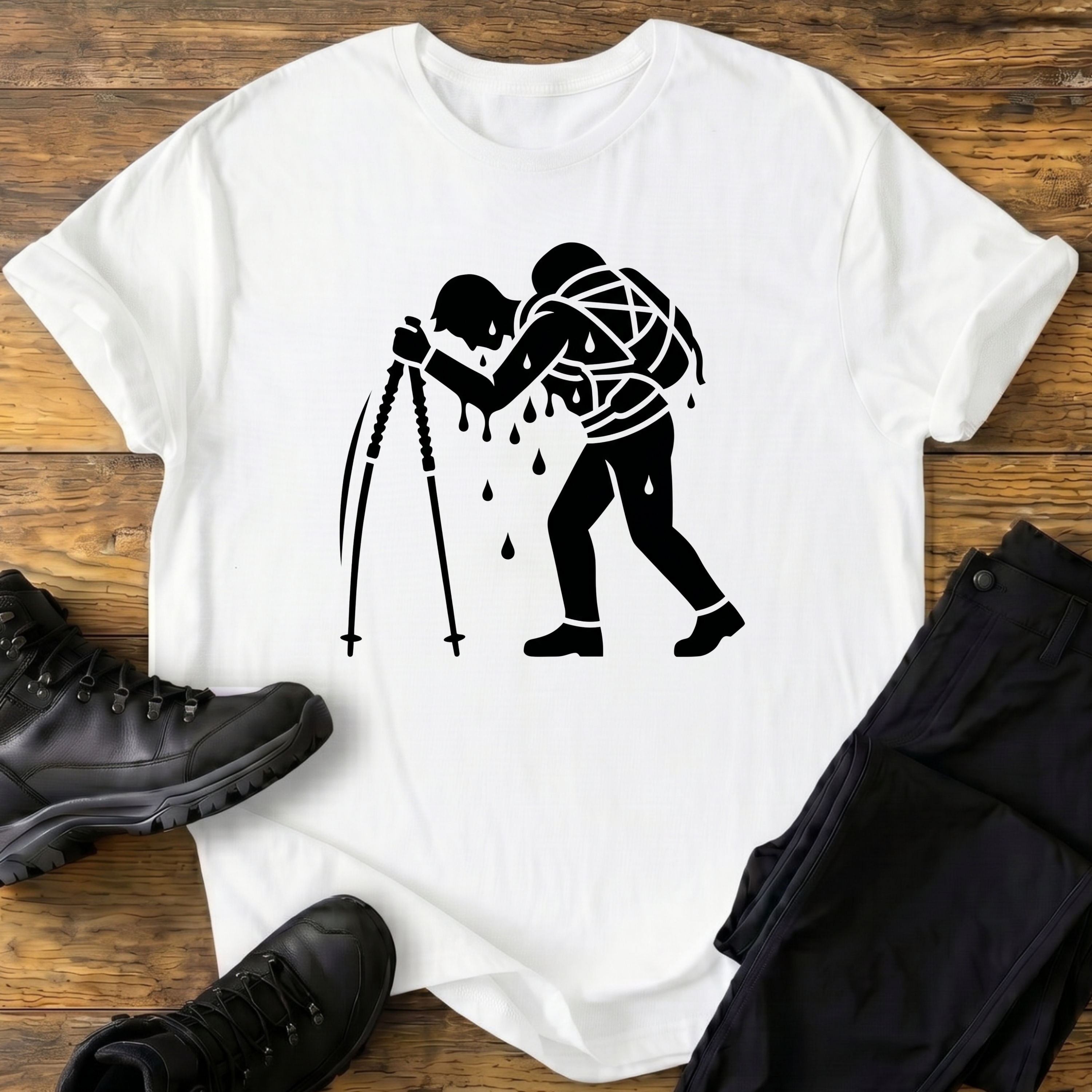 Wanderstöcke T-Shirt