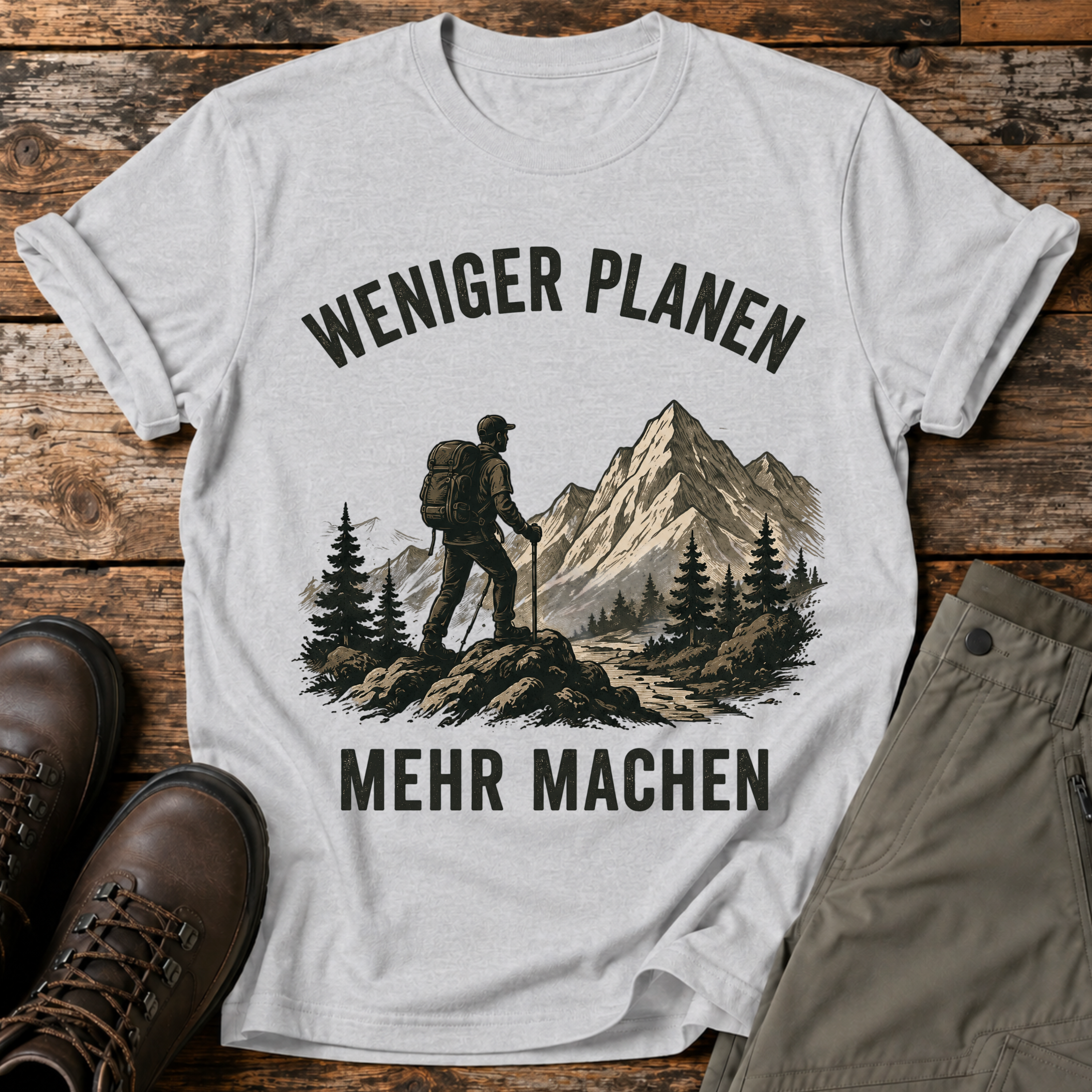 Weniger planen, mehr machen T-shirt