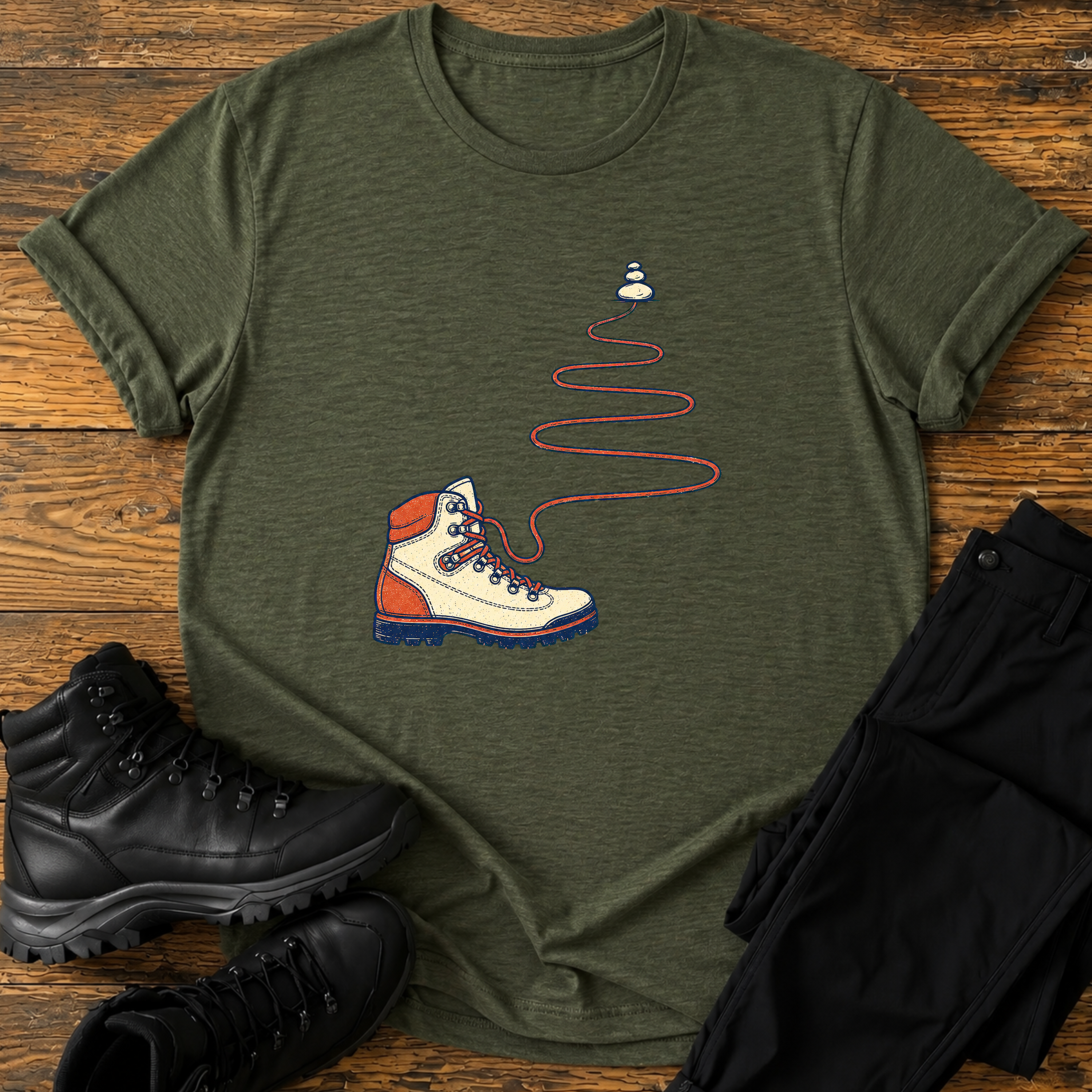 Schnürsenkel-Serpentinen  T-Shirt