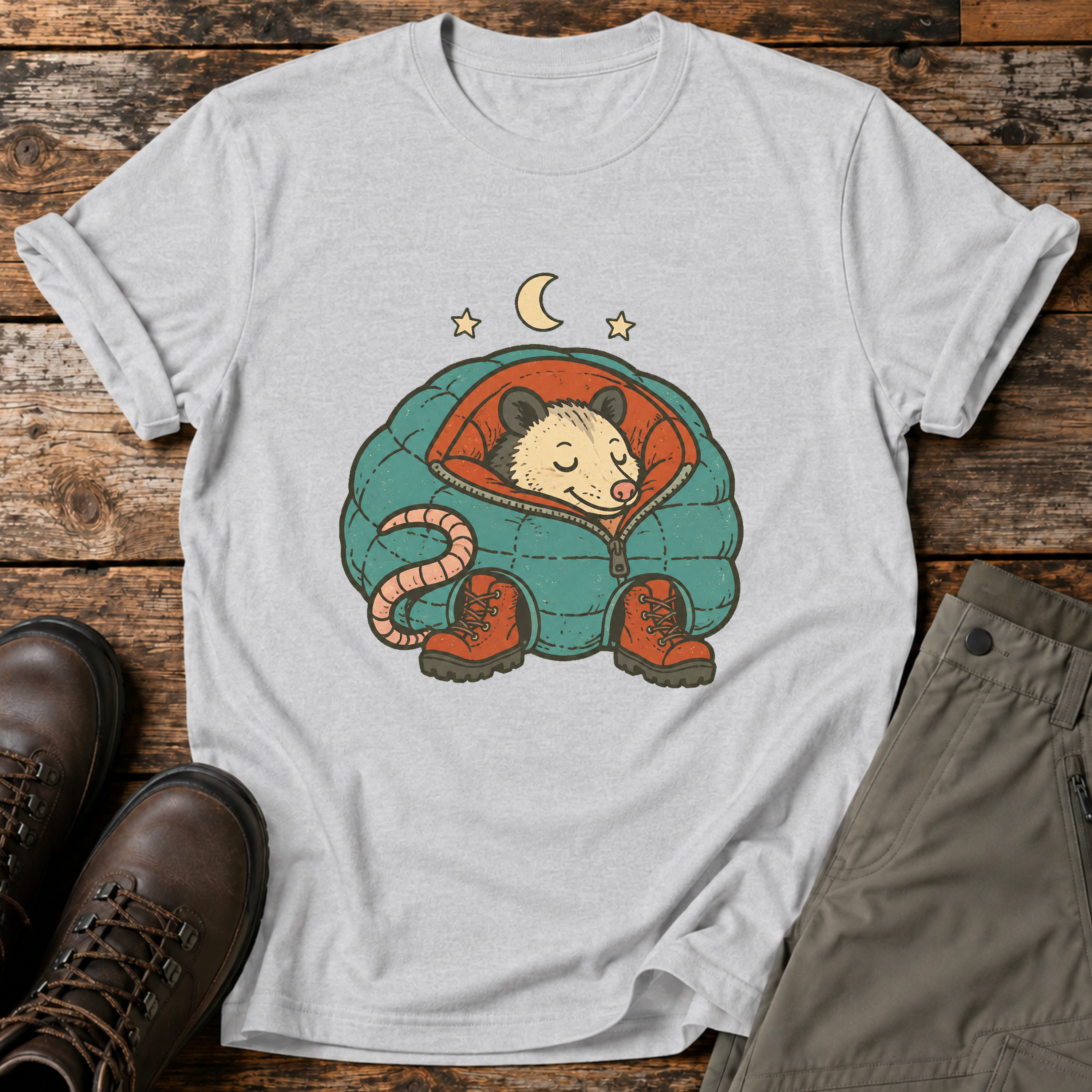 Opossum im Schlafsack T-shirt
