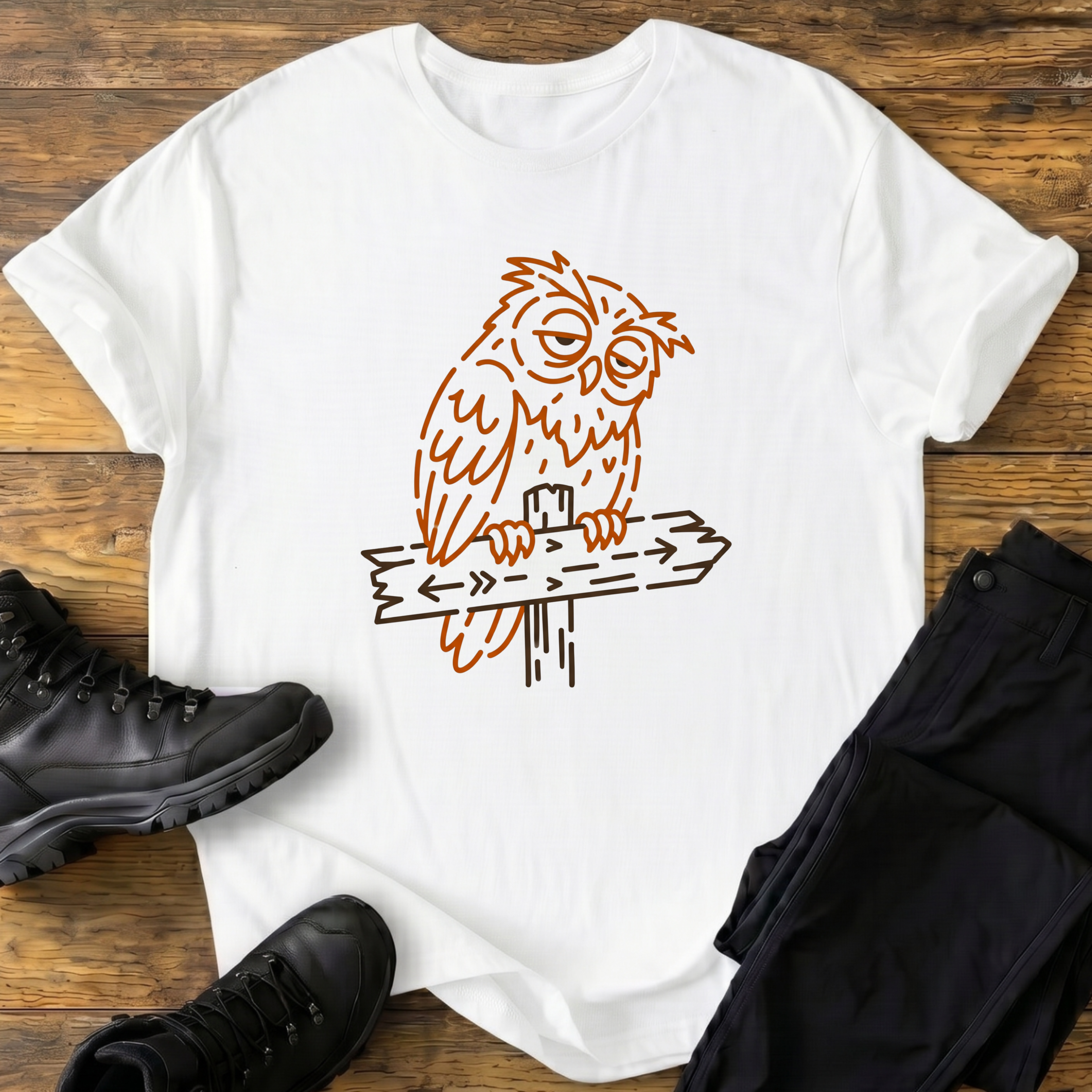 Müde Eule T-Shirt