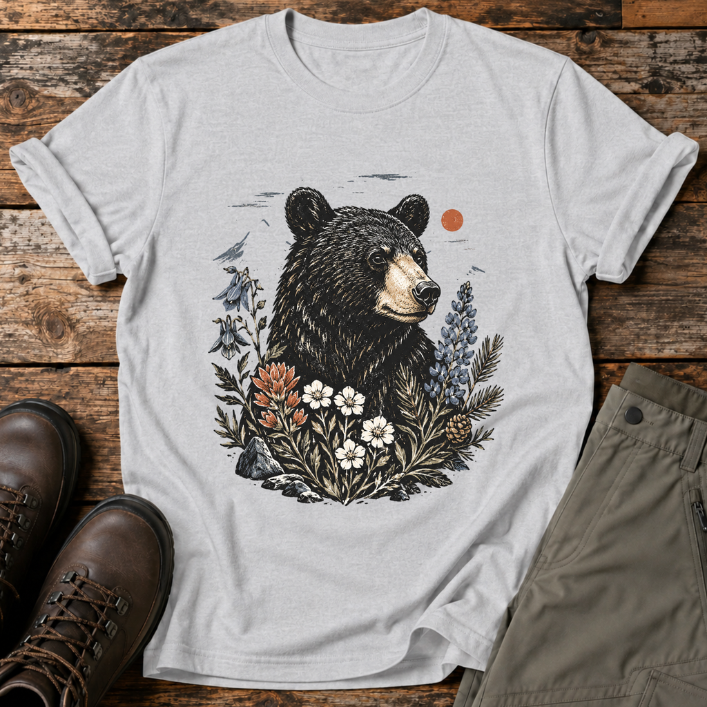 Botanischer Bär T-shirt