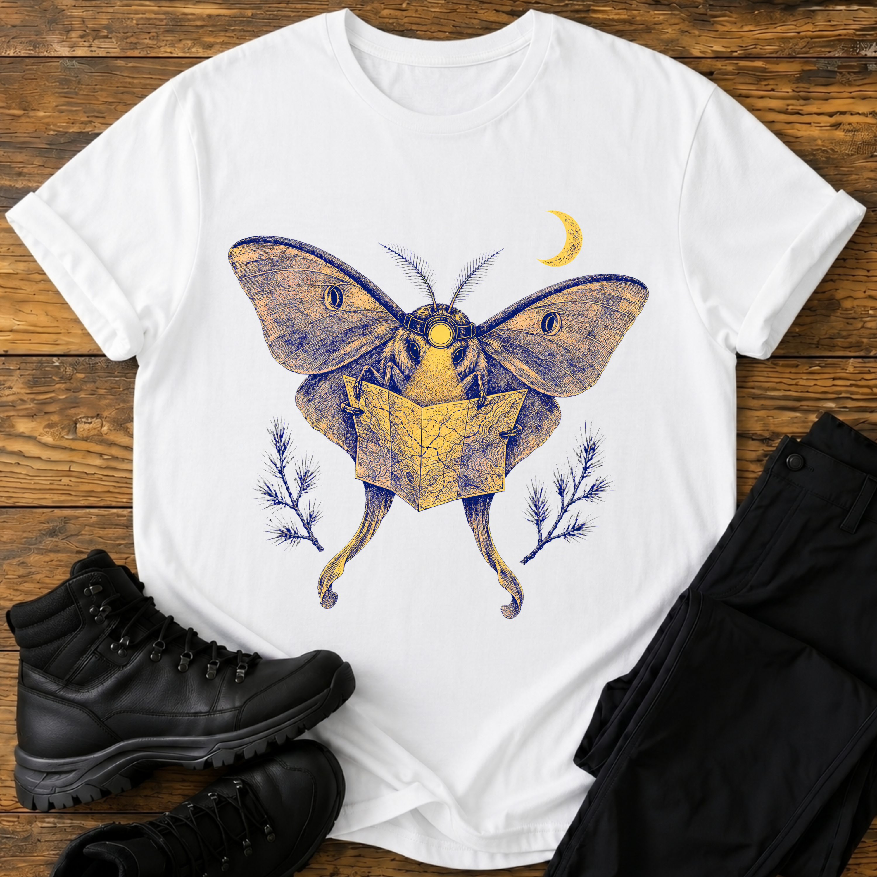Nachtfalter Stirnlampe T-Shirt