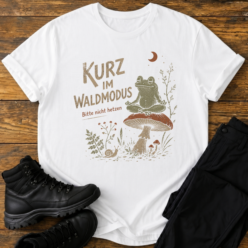Kurz im Waldmodus T-Shirt