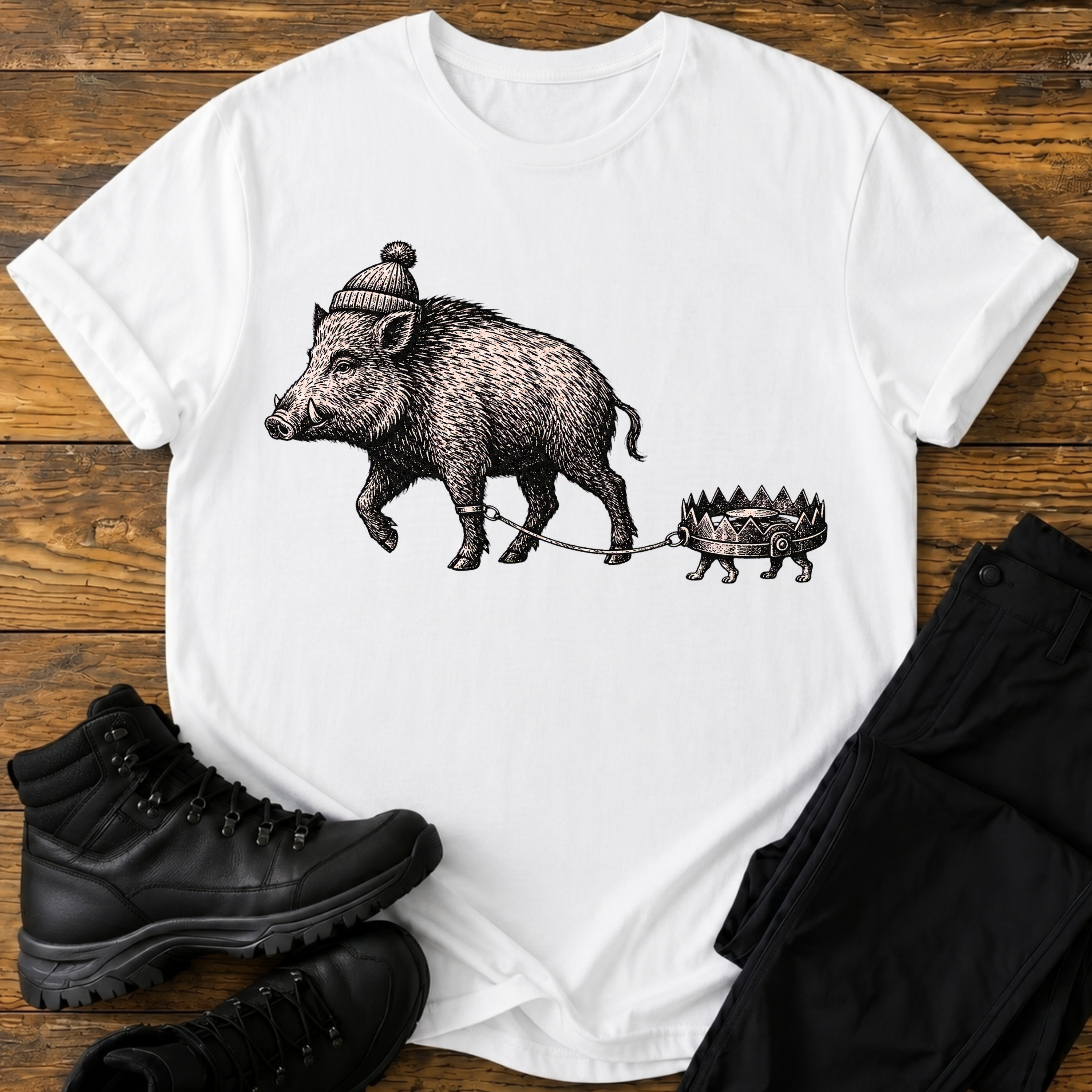 Wildschwein Bärenfalle T-Shirt