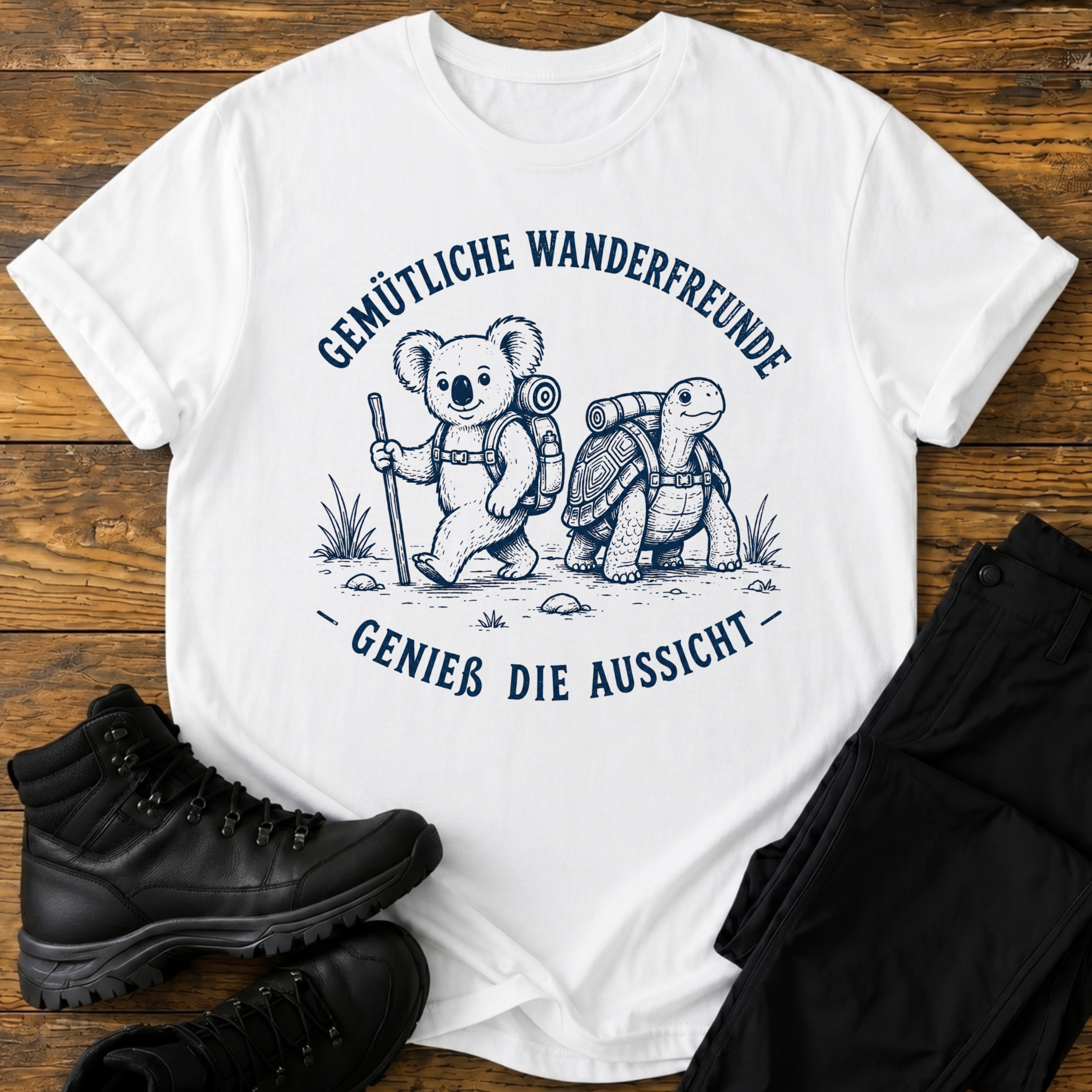 Gemütliche Wanderfreunde T-Shirt