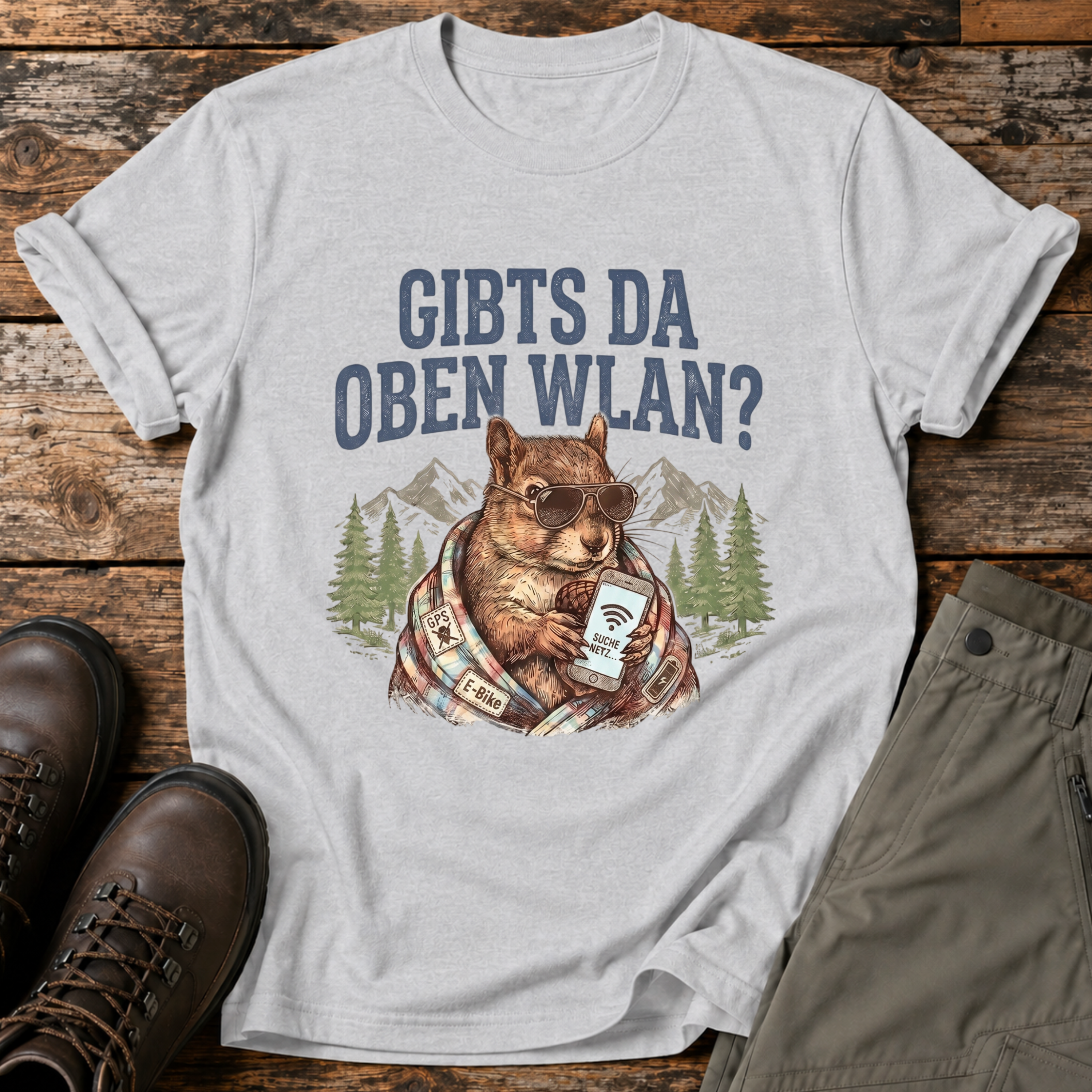 Gibts da oben wlan ? T-shirt