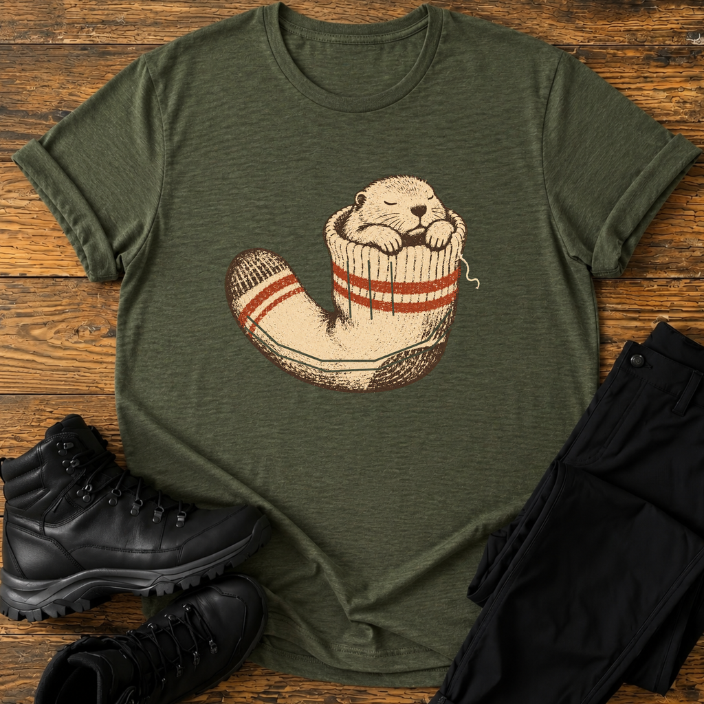 Murmeltier in Wandersocke T-Shirt