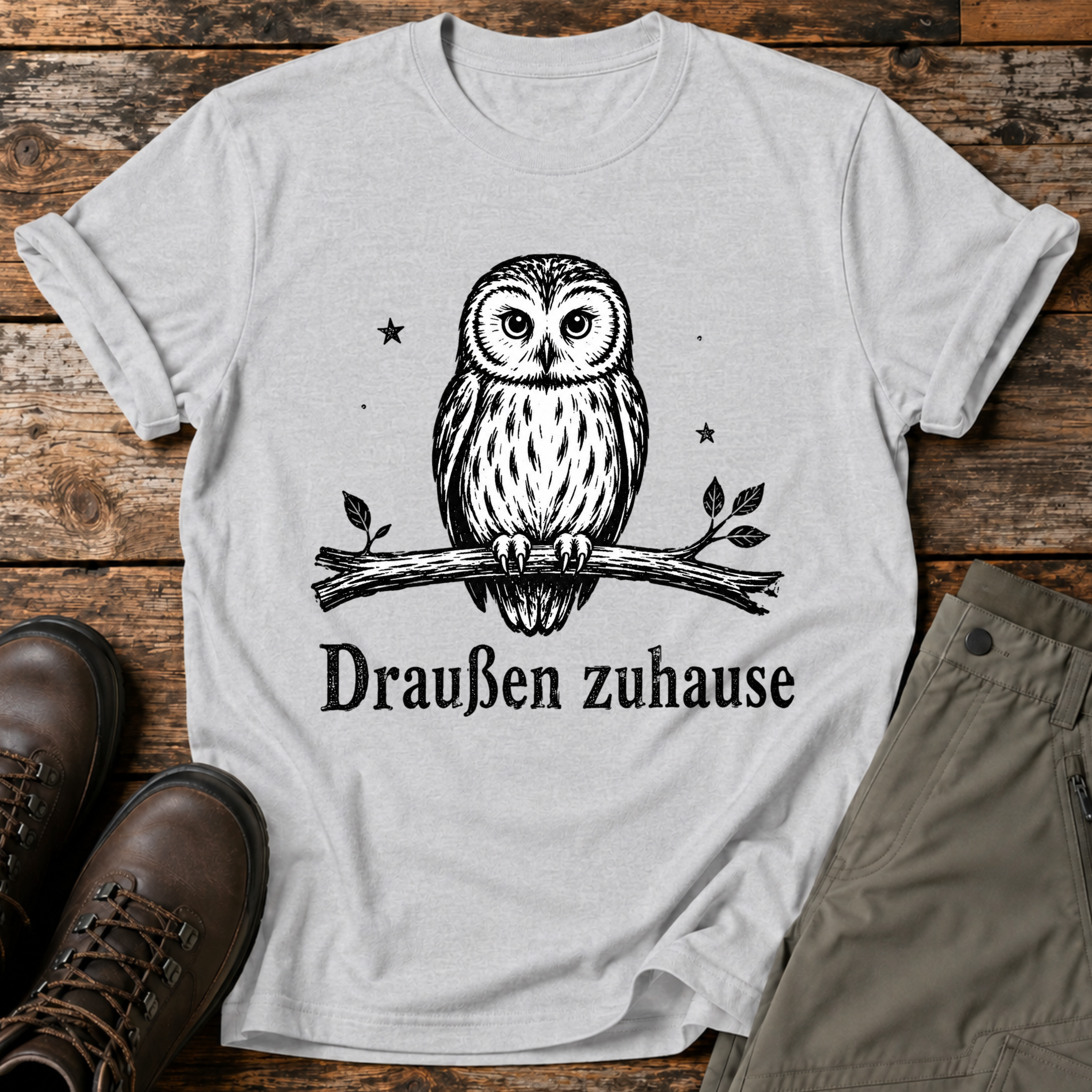 Draußen Zuhause T-shirt