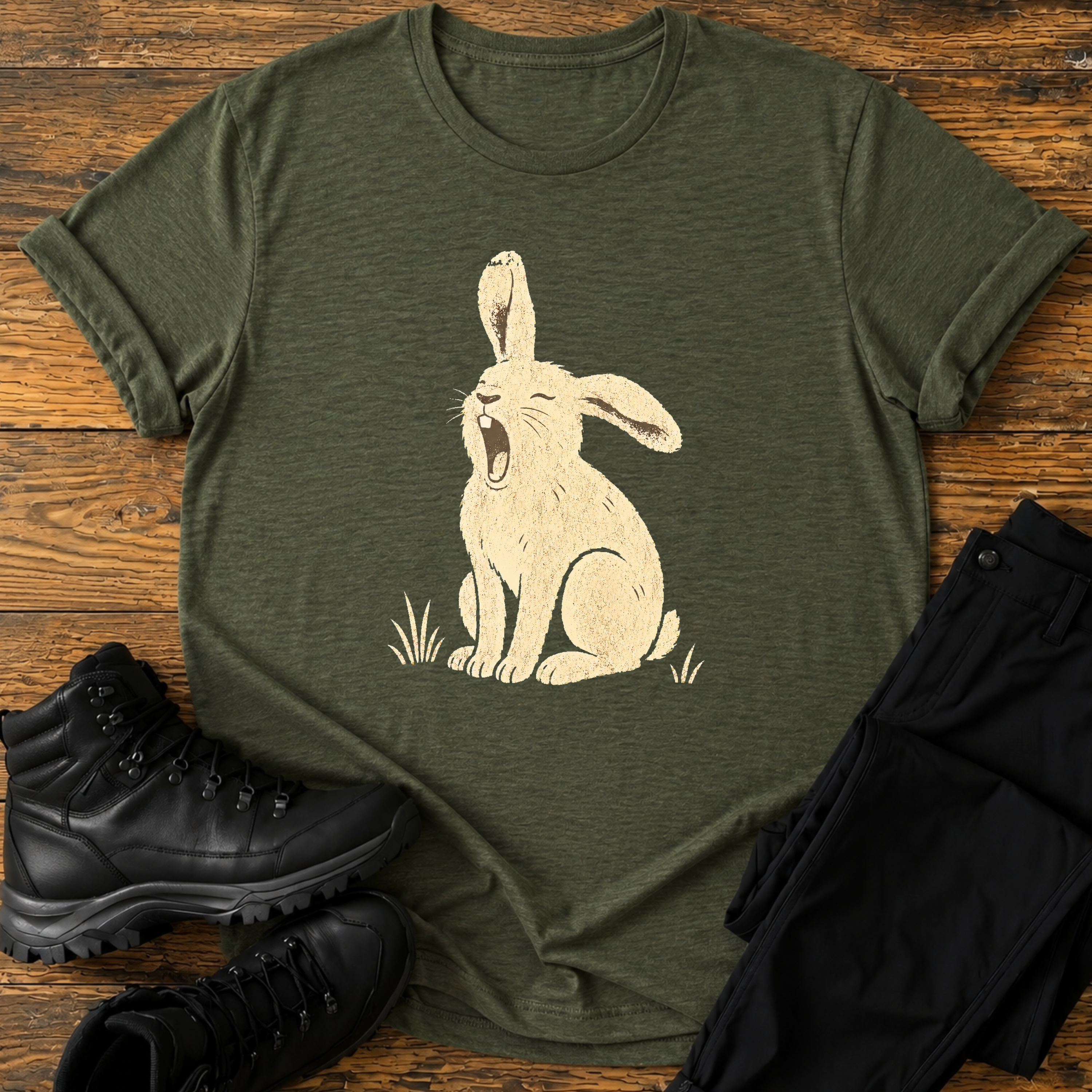 Gähnender Berghase T-Shirt