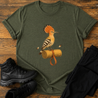 Wiedehopf mit Isomatte T-Shirt