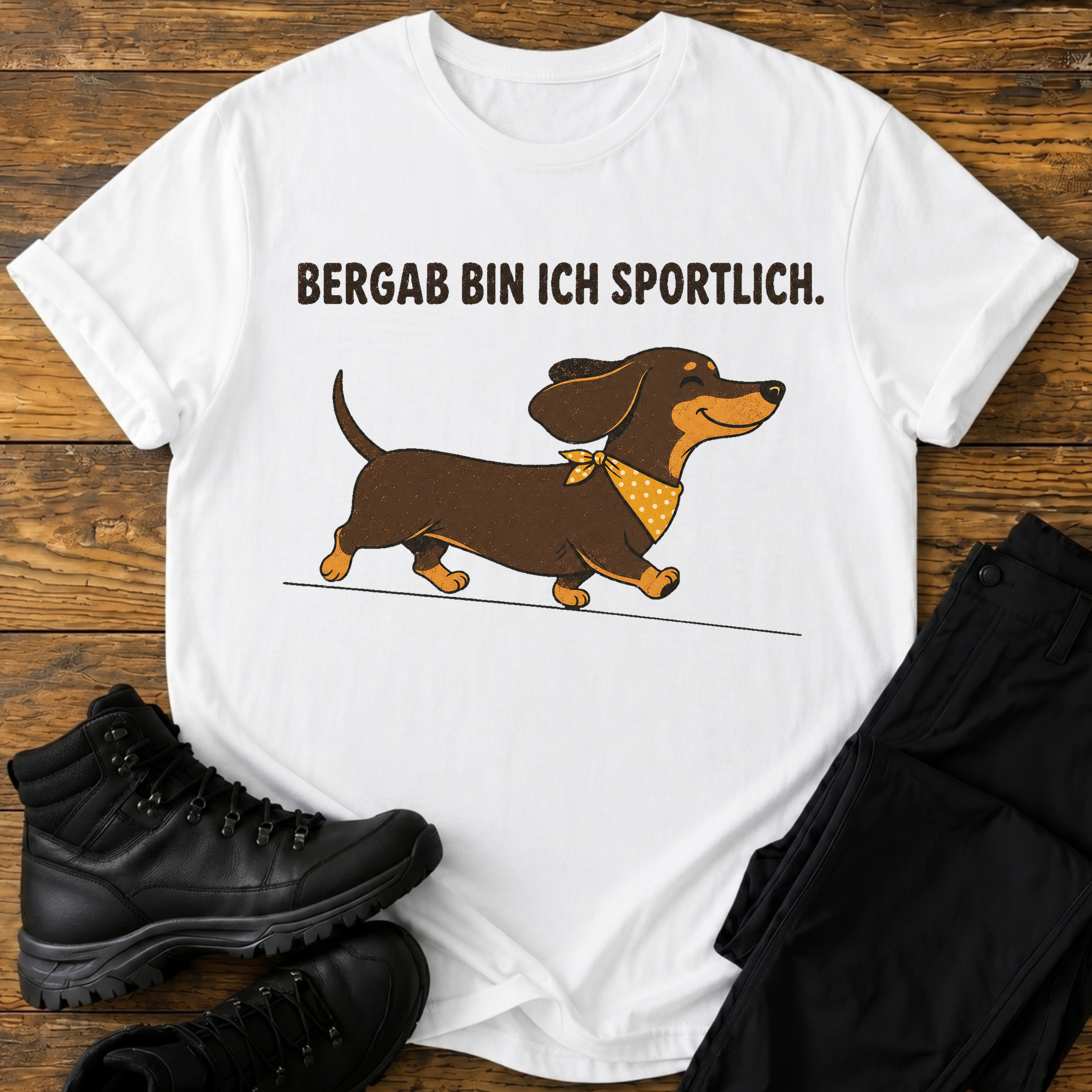 Bergab bin ich sportlich T-Shirt
