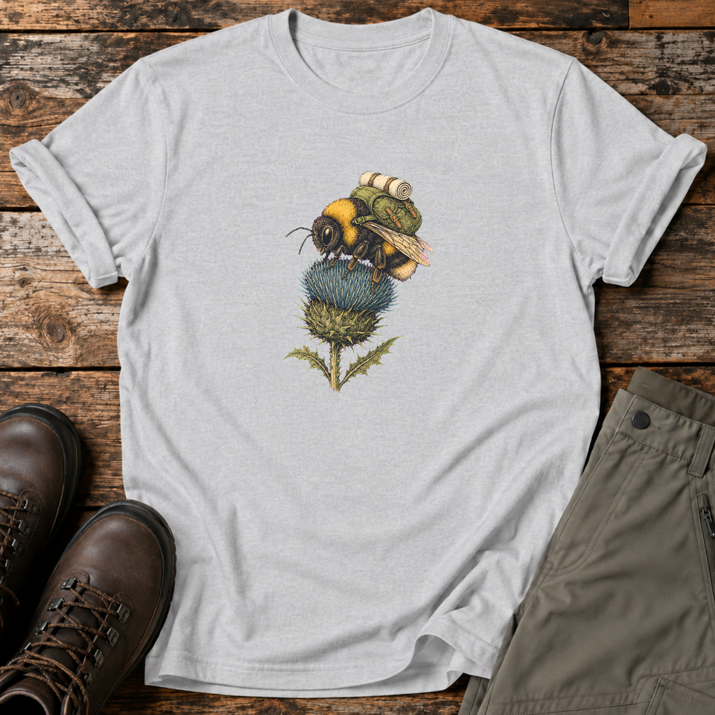Wander-Hummel auf Distel T-shirt