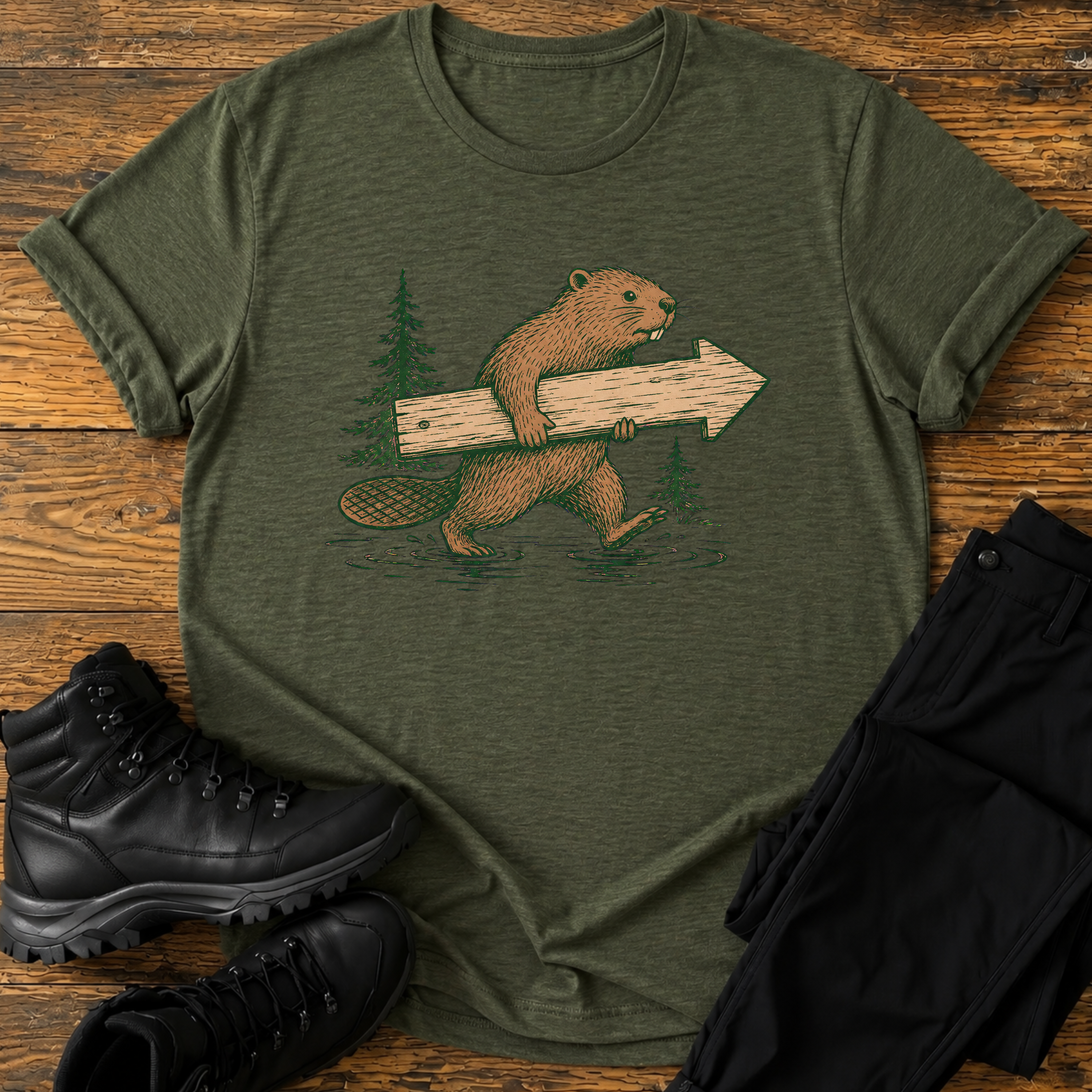 Biber wegweiser T-Shirt