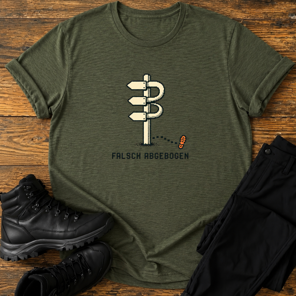 Falsch abgebogen T-Shirt
