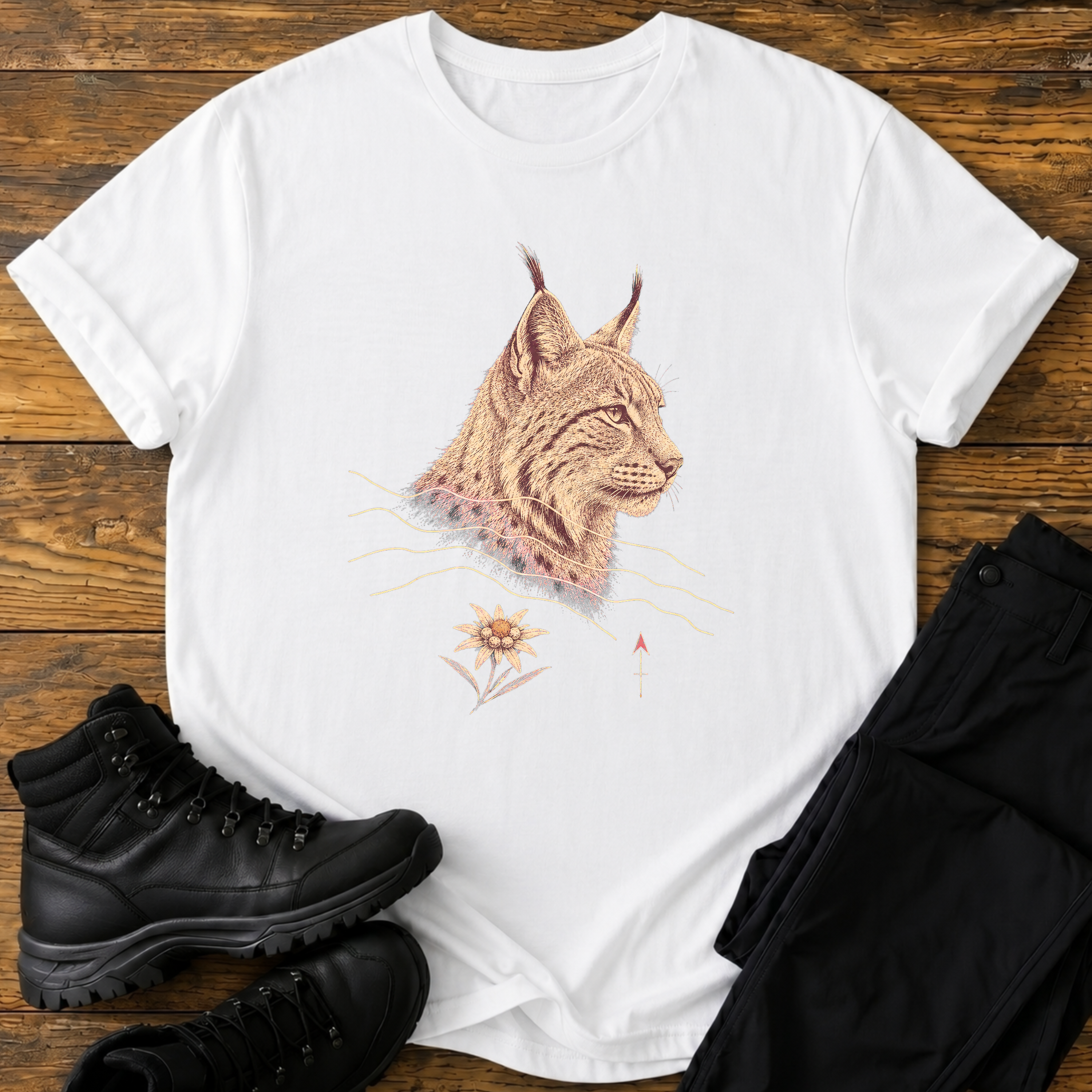 Luchs-Topografie T-Shirt
