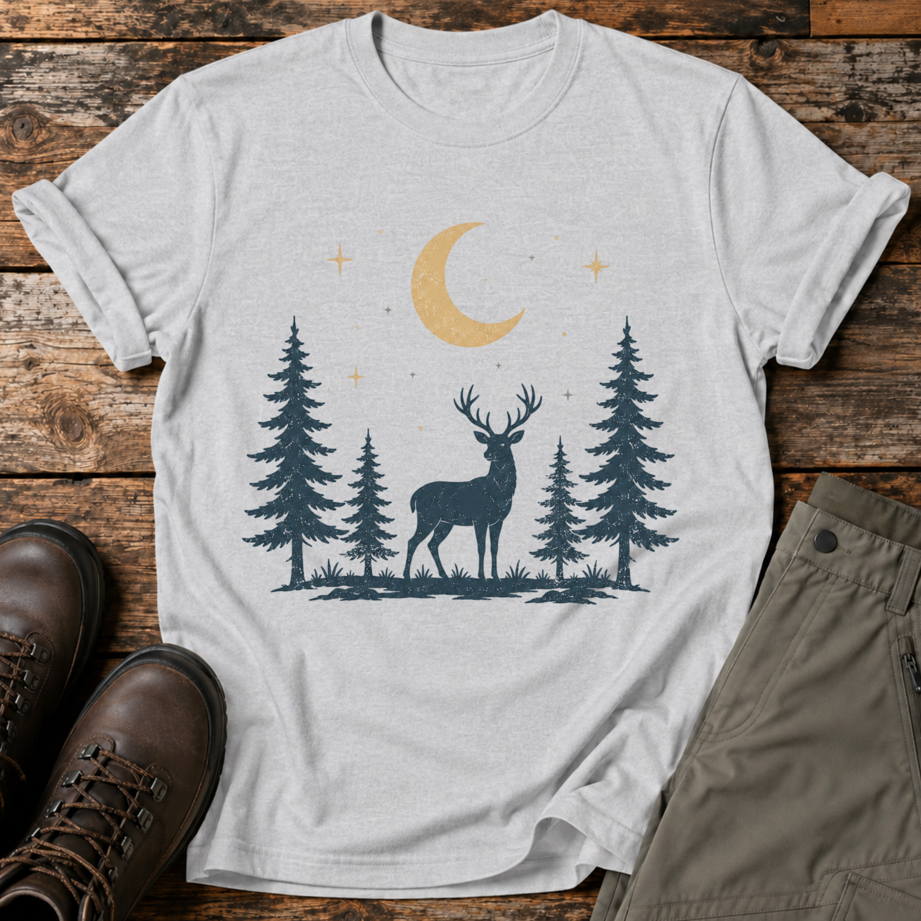Mitternachts-Hirsch T-shirt