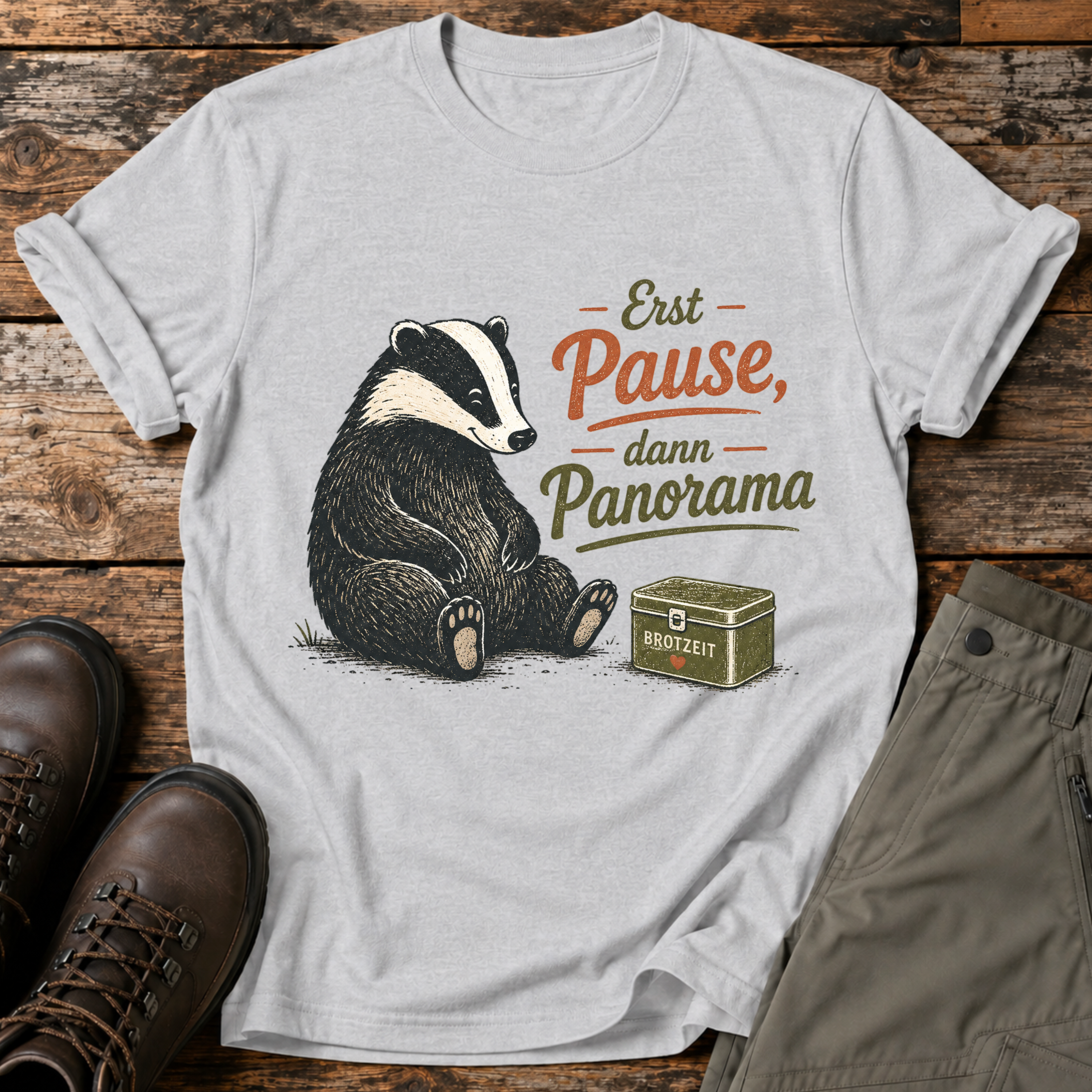 Erst Pause, dann Panorama T-shirt