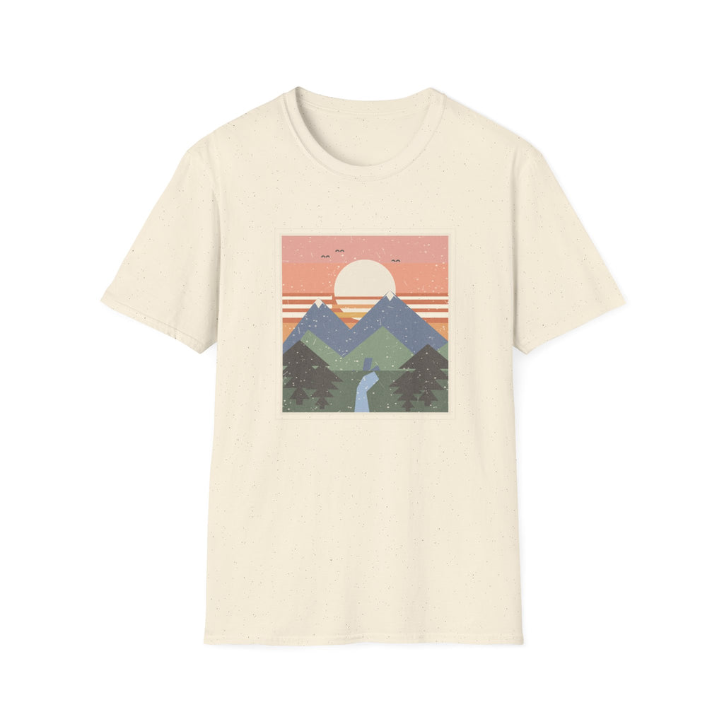 Retro-Natur-Raster T-Shirt