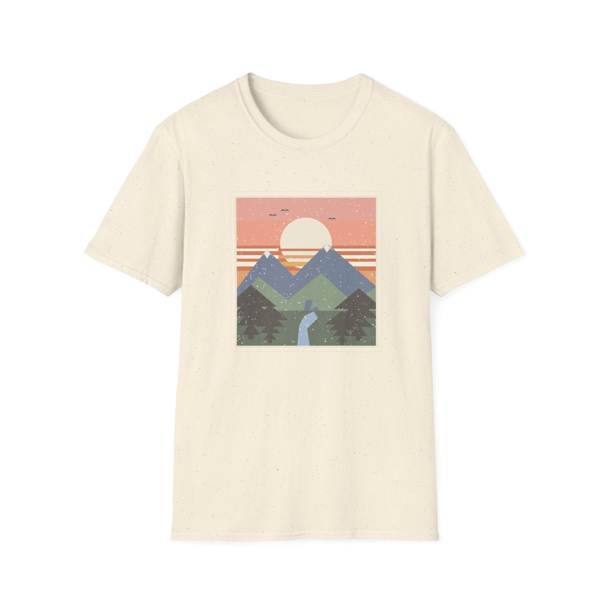 Retro-Natur-Raster T-Shirt