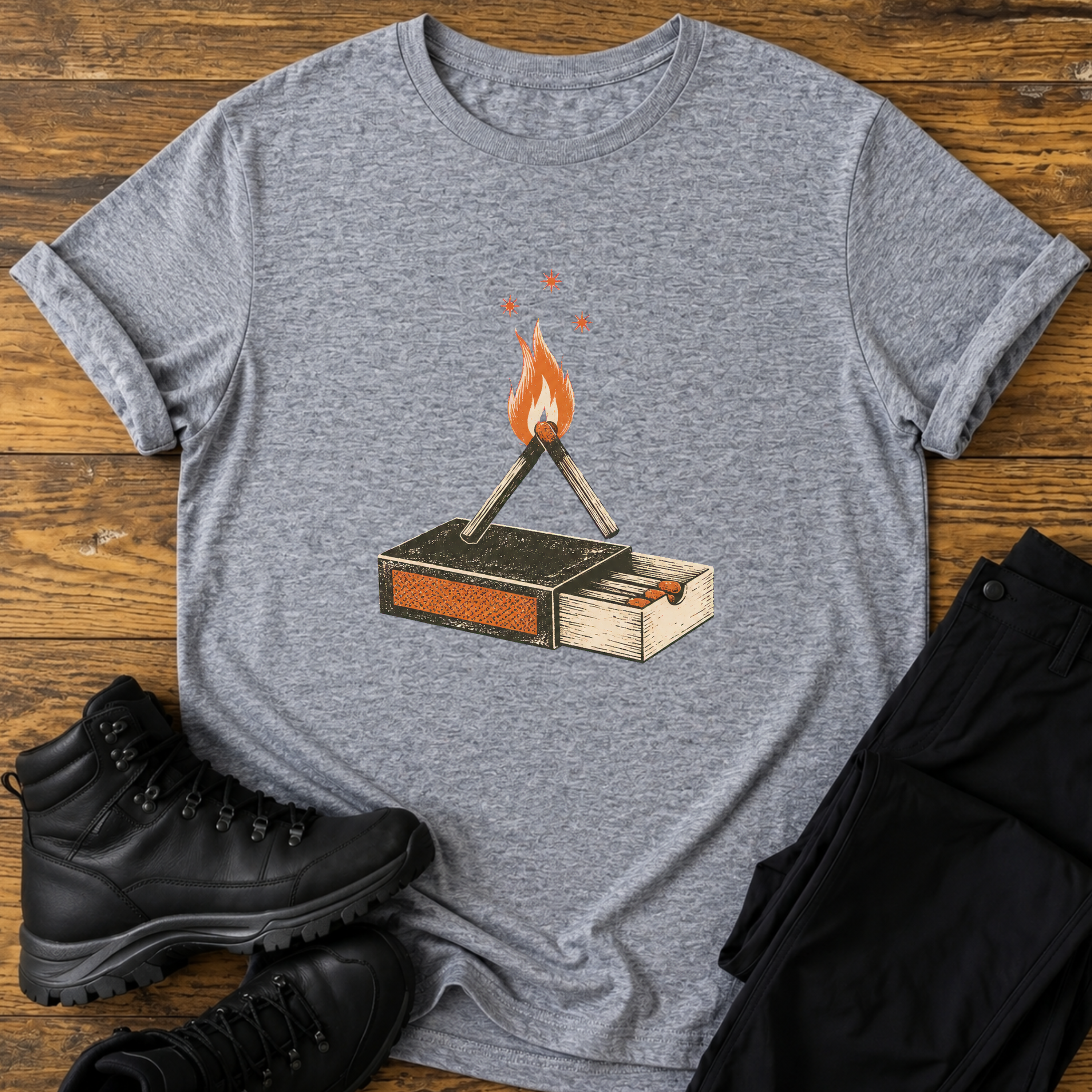 Streichholz-Feuer T-Shirt