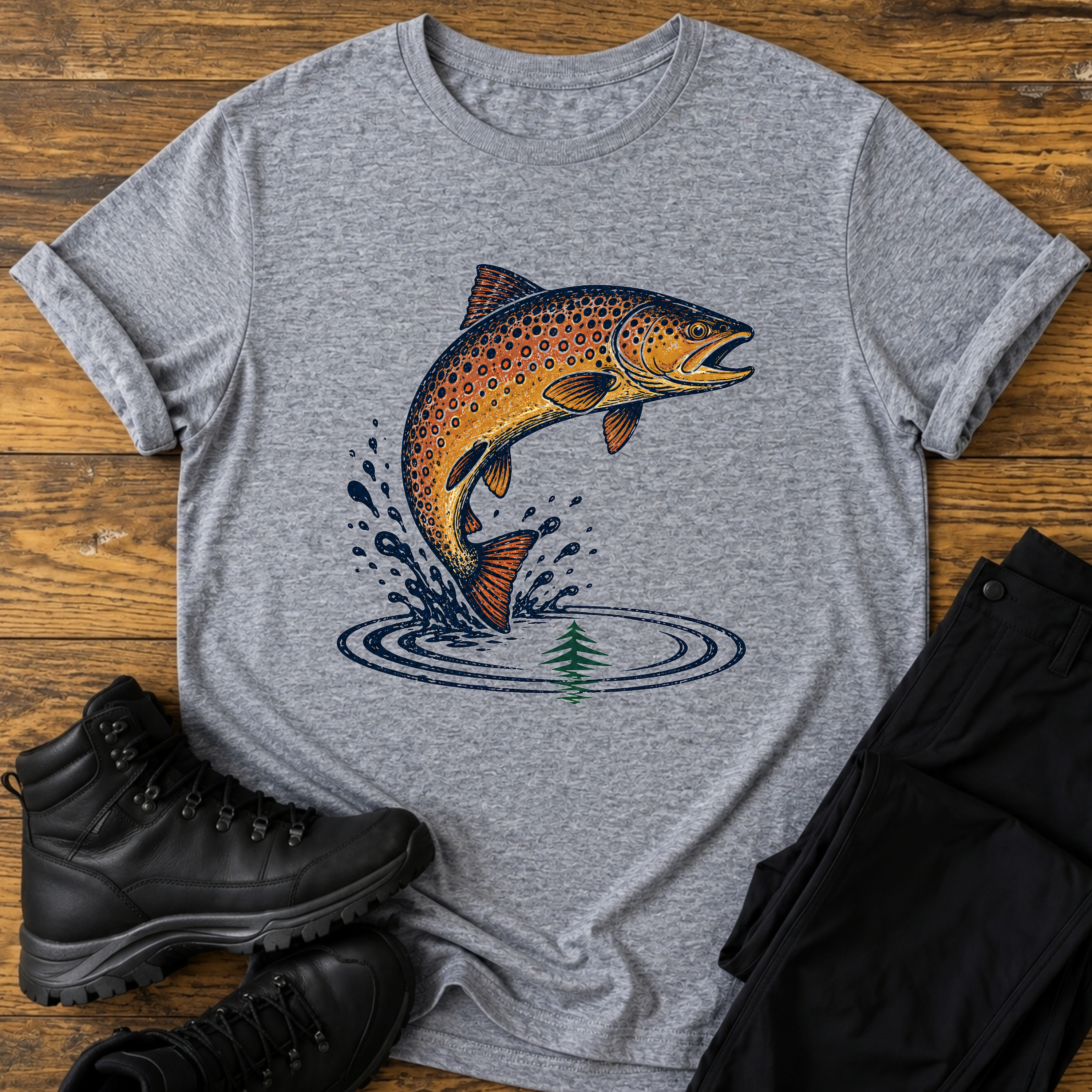 Maulwurf im Wanderschuh T-Shirt