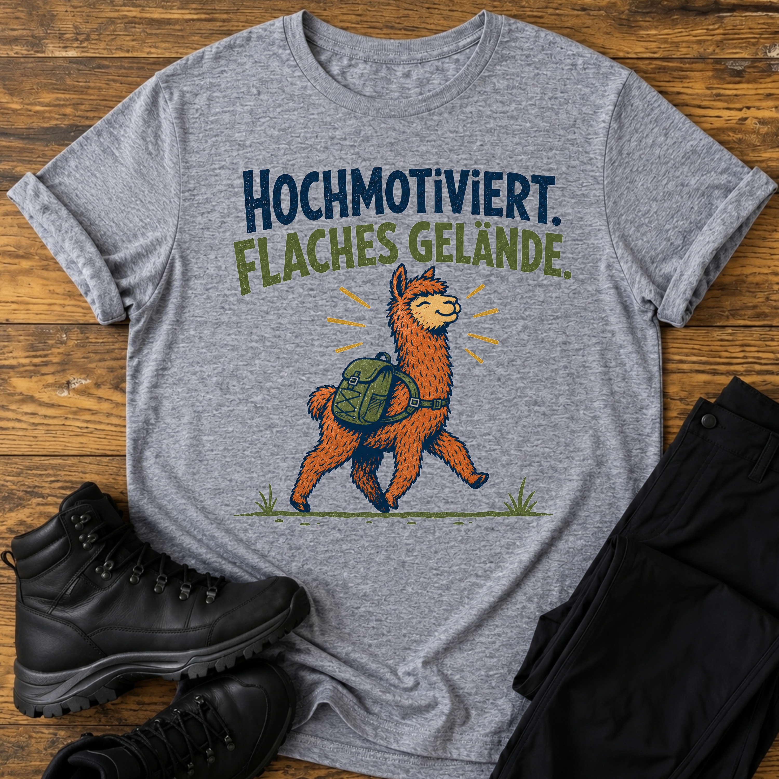 Hochmotiviert, Flaches Gelände T-Shirt