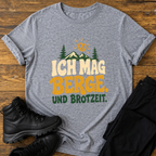 Ich mag berge. und brotzeit. T-Shirt