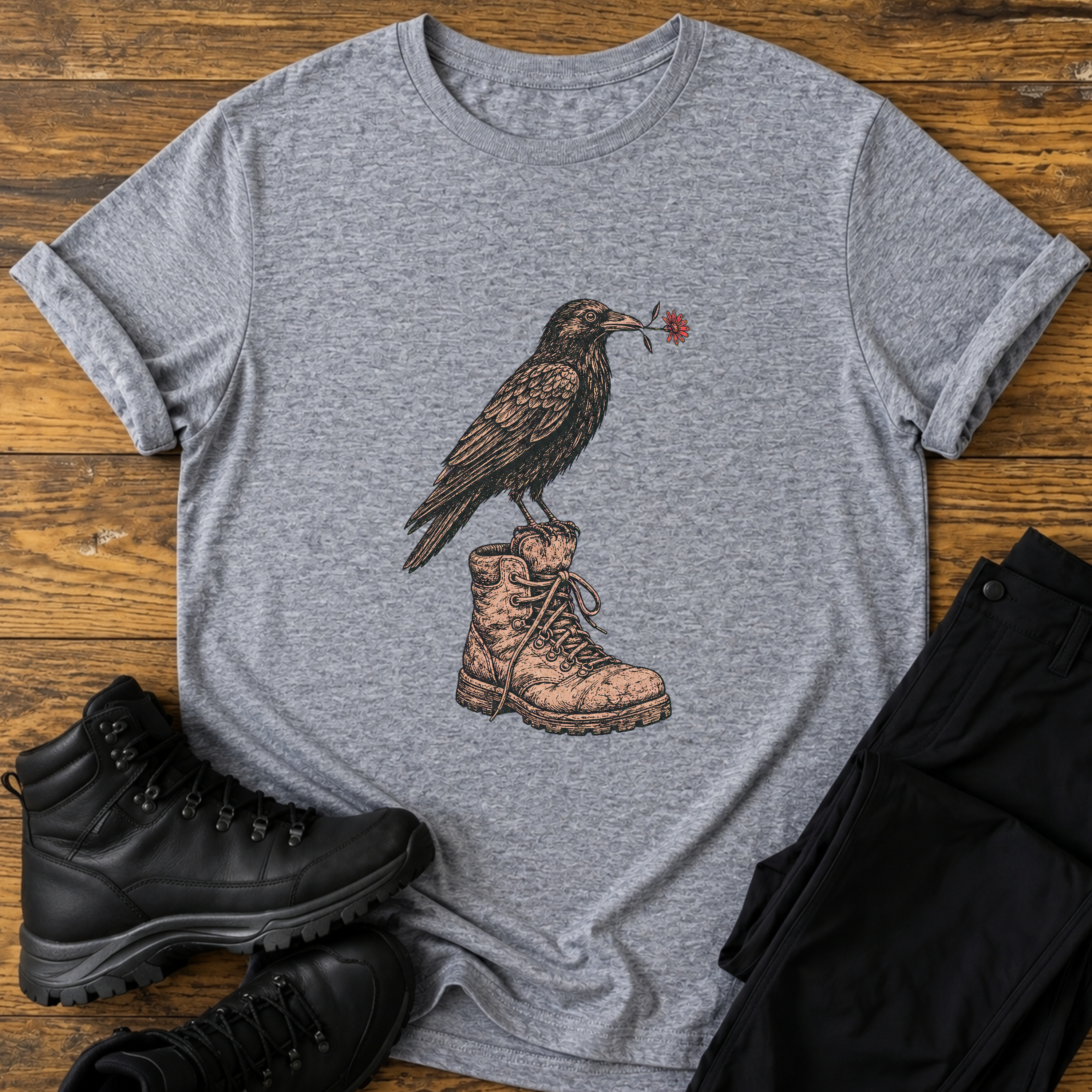 Gefiederter Wandergruß T-Shirt