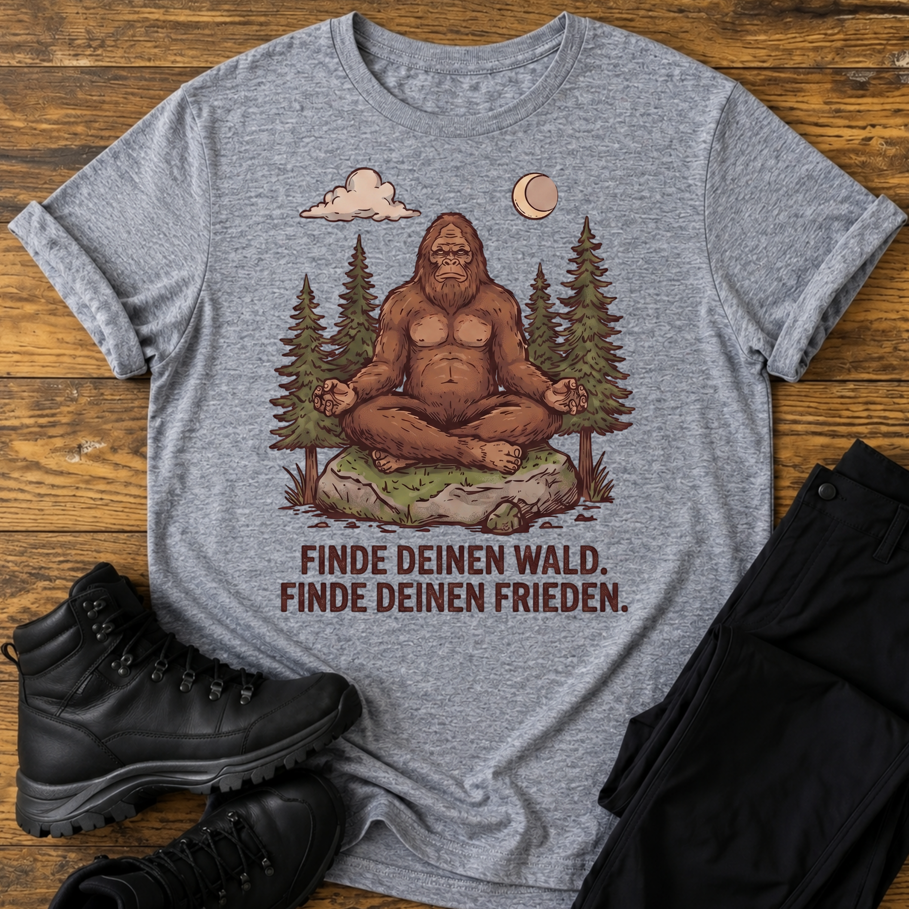 Finde deinen Wald, finde deinen Frieden T-Shirt
