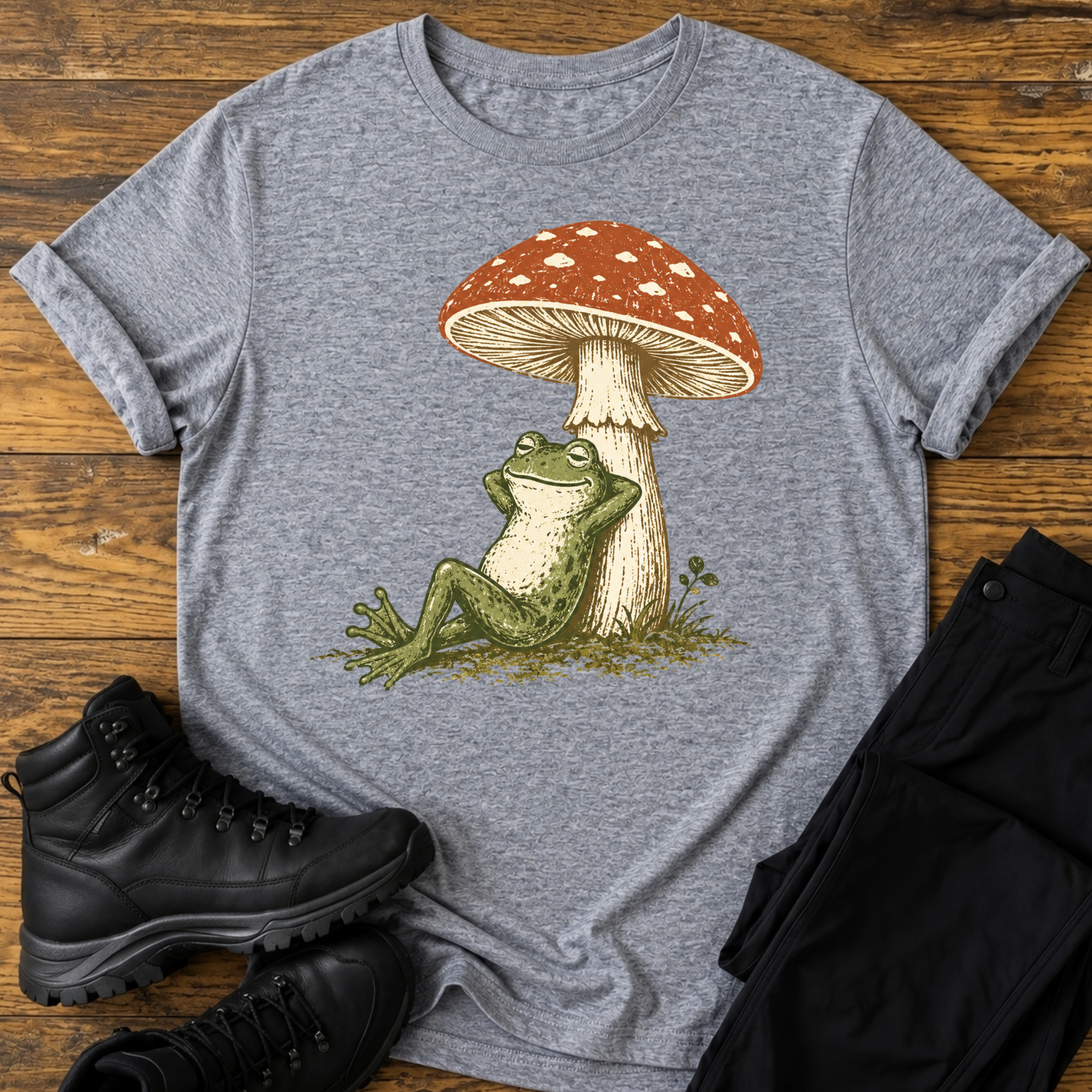 Der gemütliche Pilz-Hocker T-Shirt