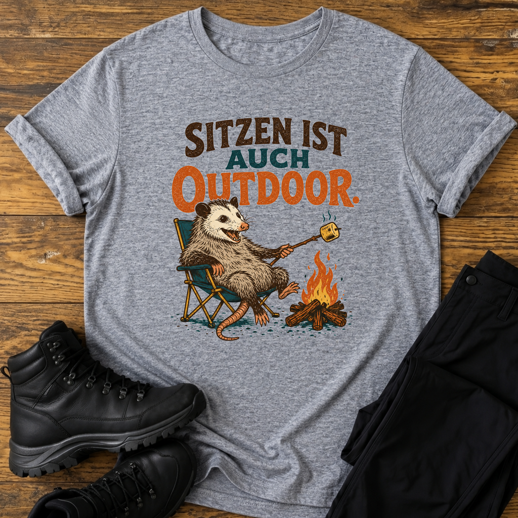 Sitzen ist auch outdoor T-Shirt