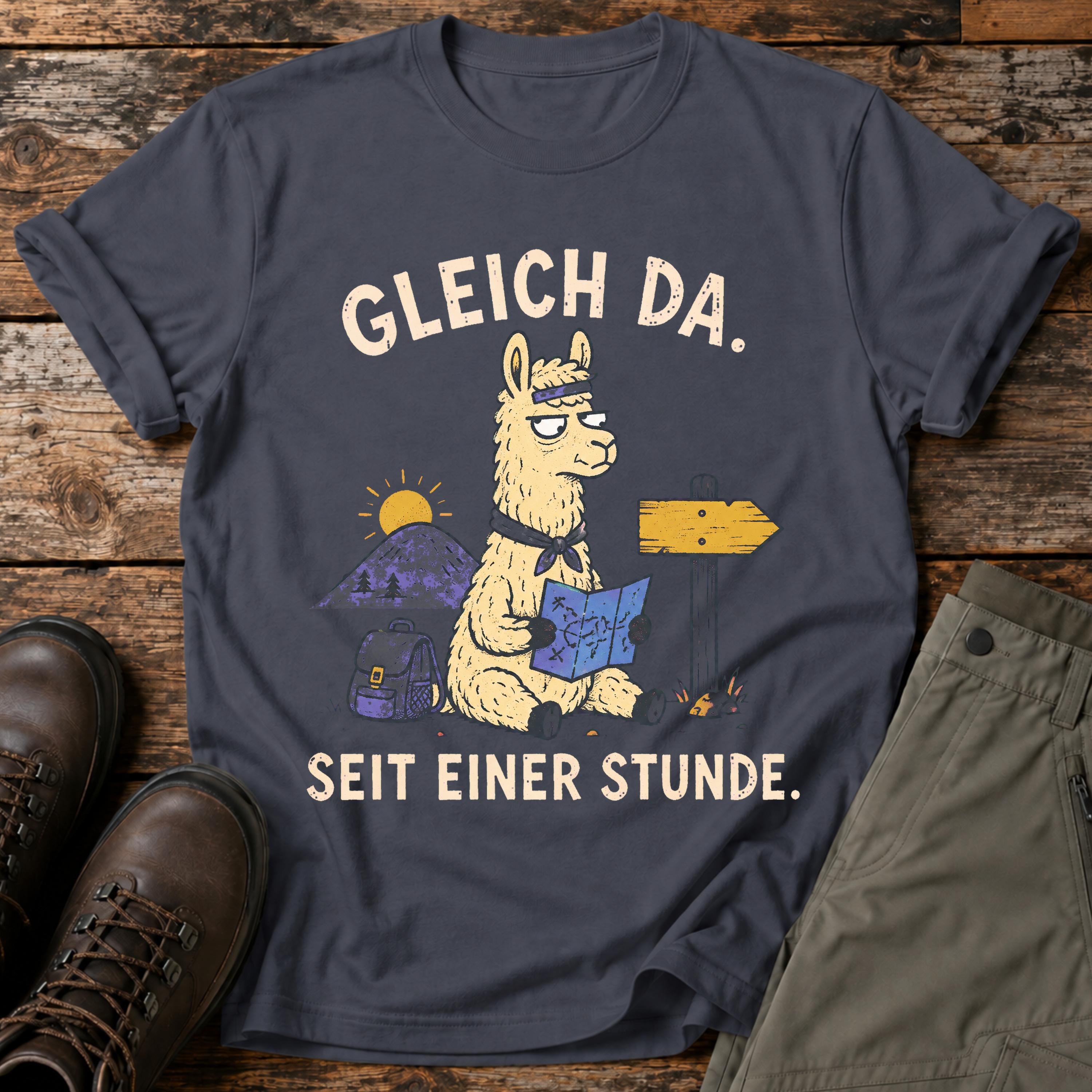 Gleich da, seit einer Stunde T-shirt