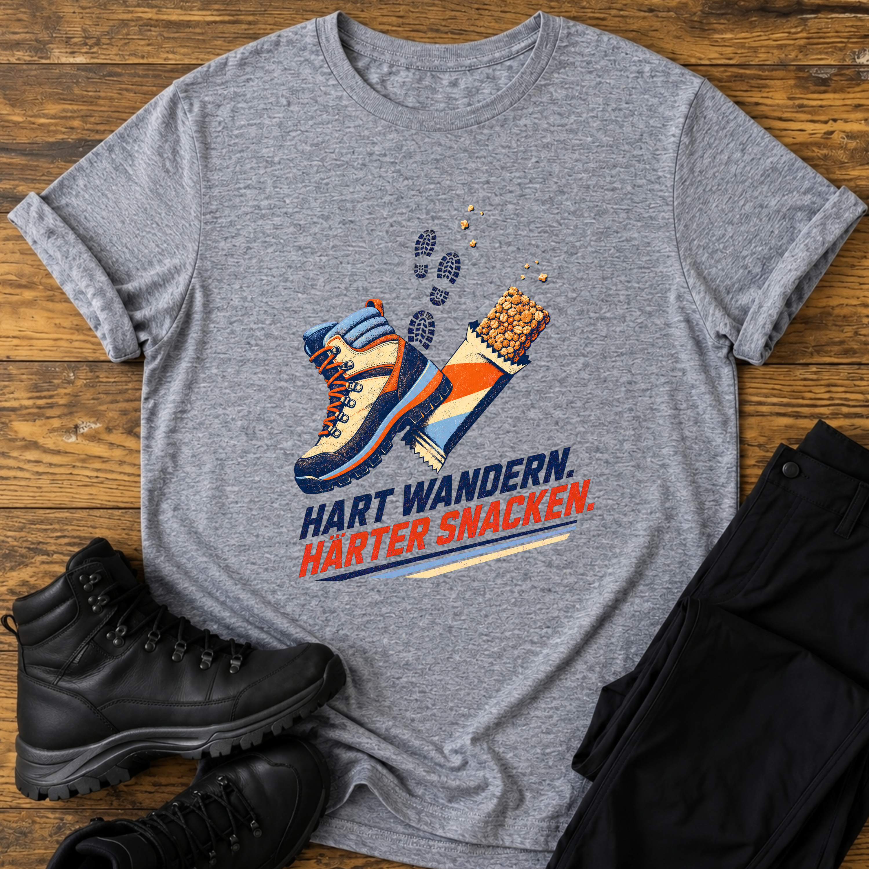 Hart wandern, härter snacken T-Shirt