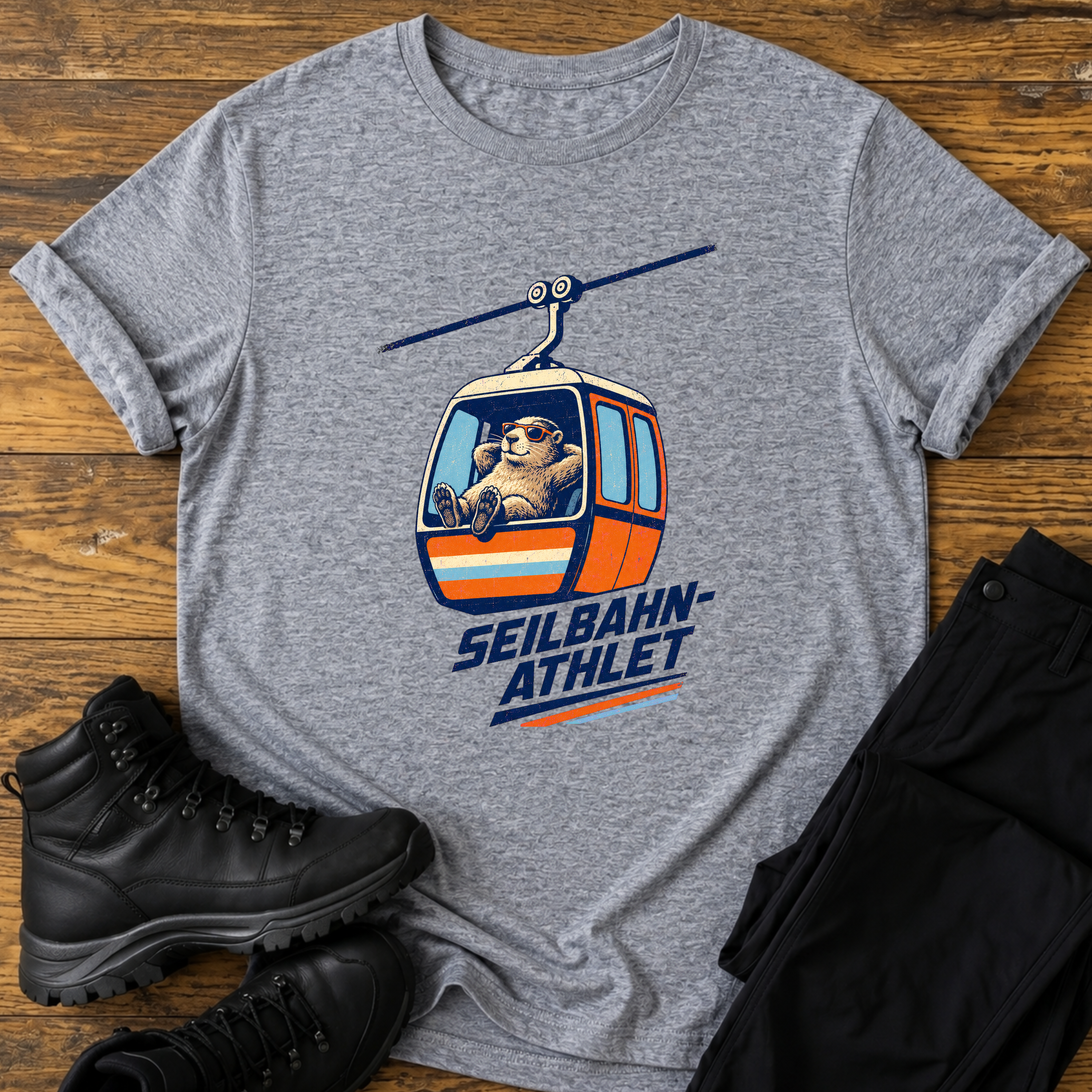 Seilbahn Athlet T-Shirt