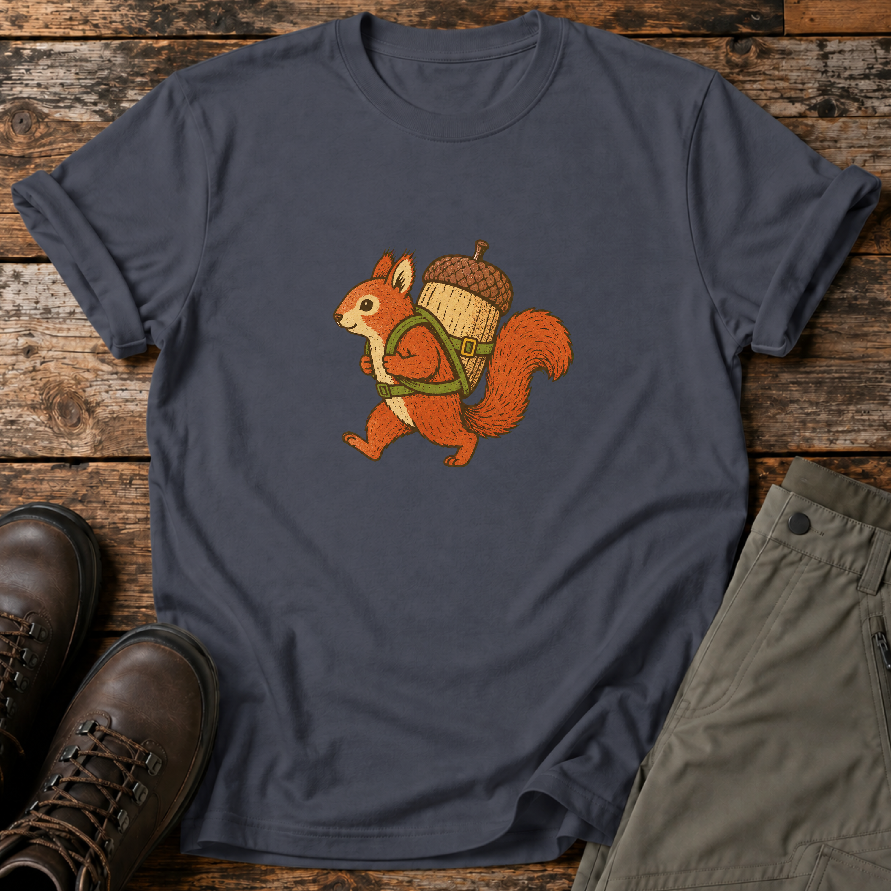 Eichhörnchen mit Riesen Eichel T-shirt