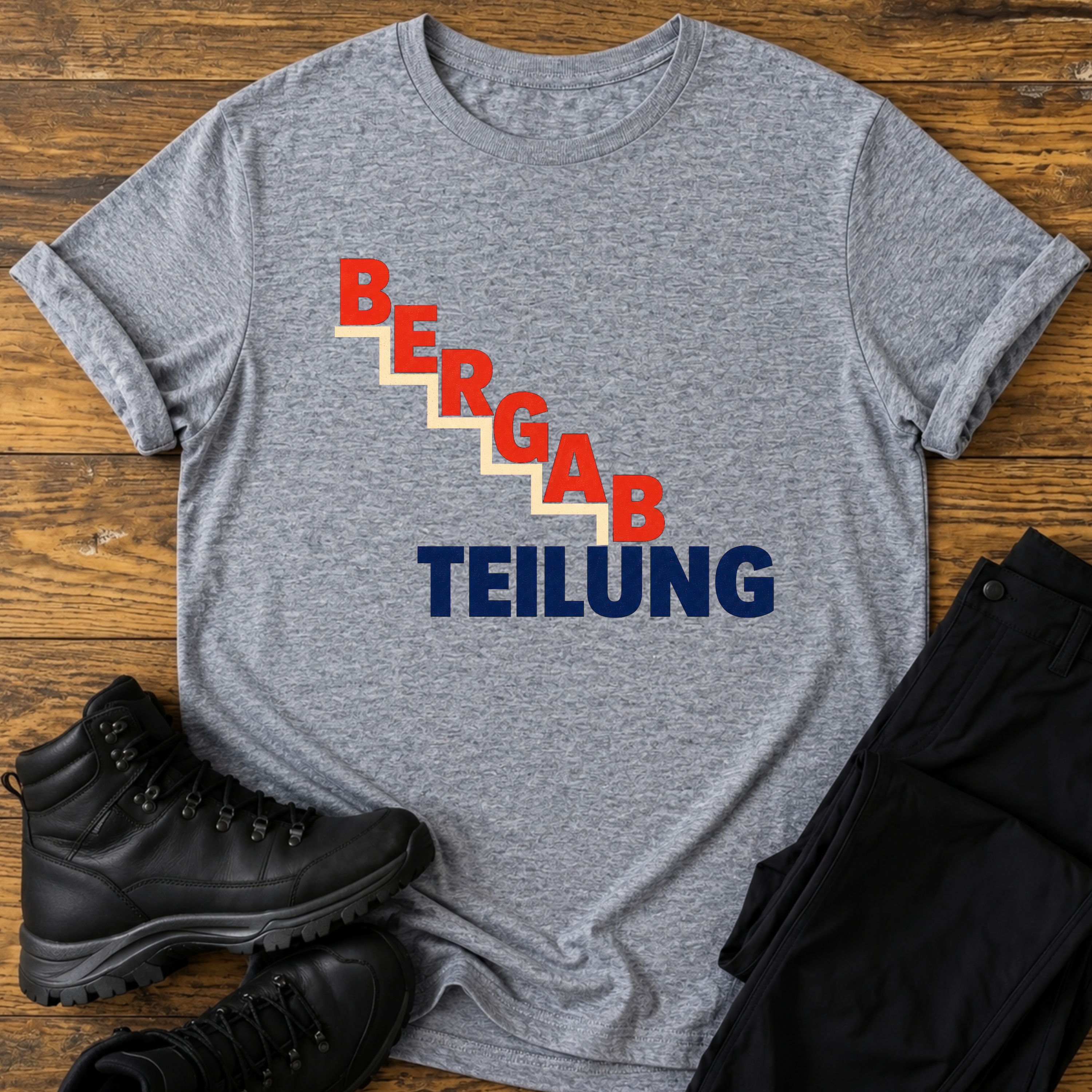 Bergab Teilung T-Shirt