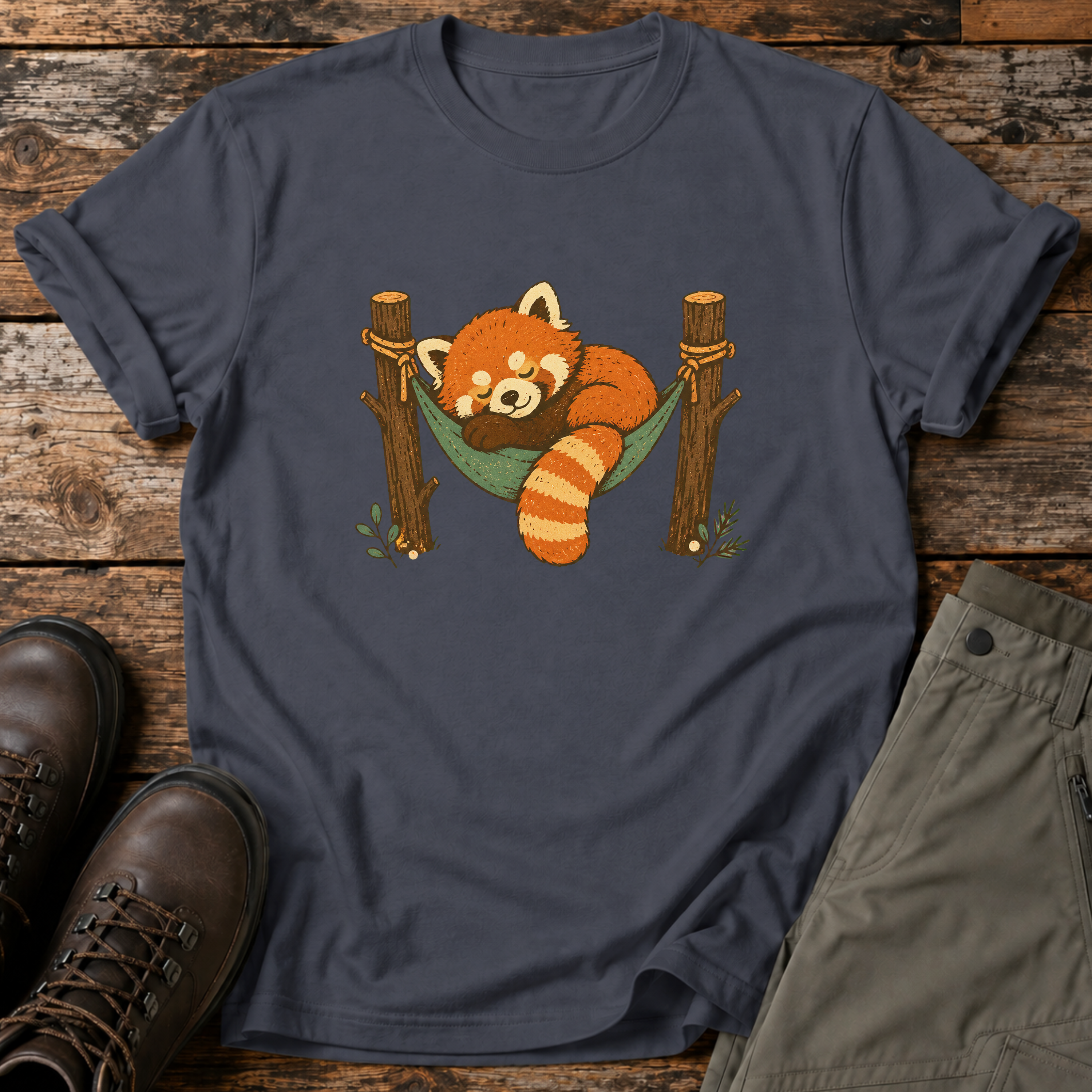 Schlafender Roter Panda T-shirt