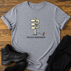 Falsch abgebogen T-Shirt