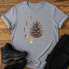 Mondphasen & Tannenzapfen T-Shirt