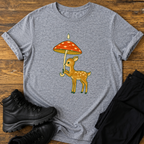 Kleines Reh mit Regenschirm T-Shirt