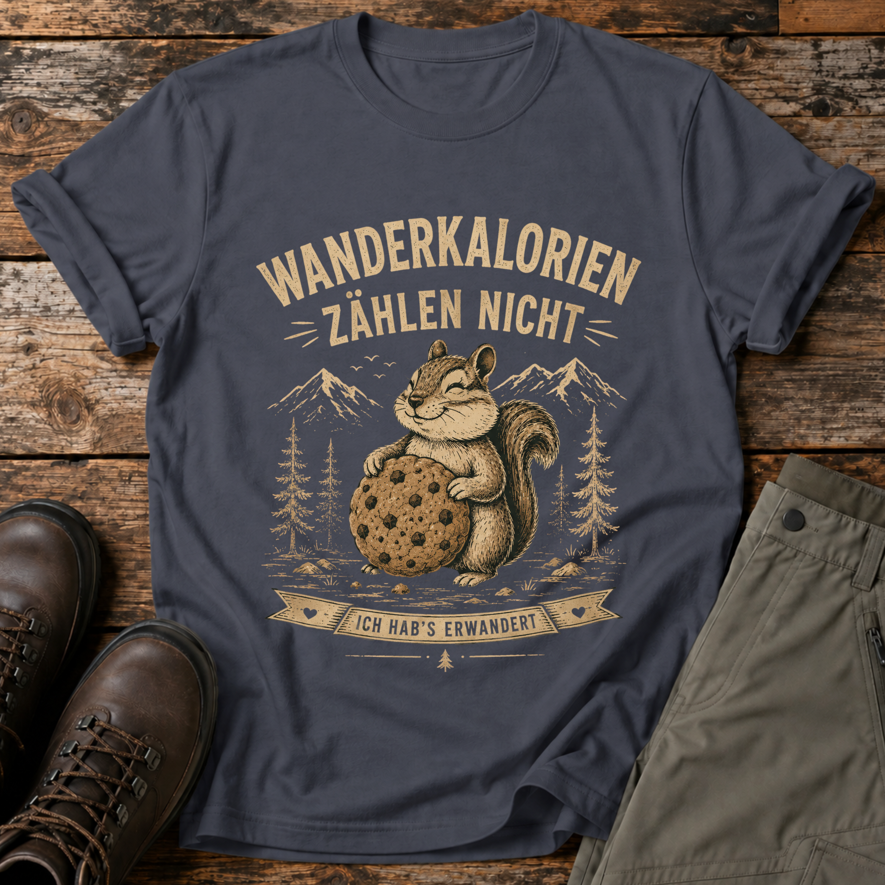 Wanderkalorien zählen nicht T-shirt