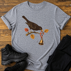 Amsel mit Wanderglocke T-Shirt