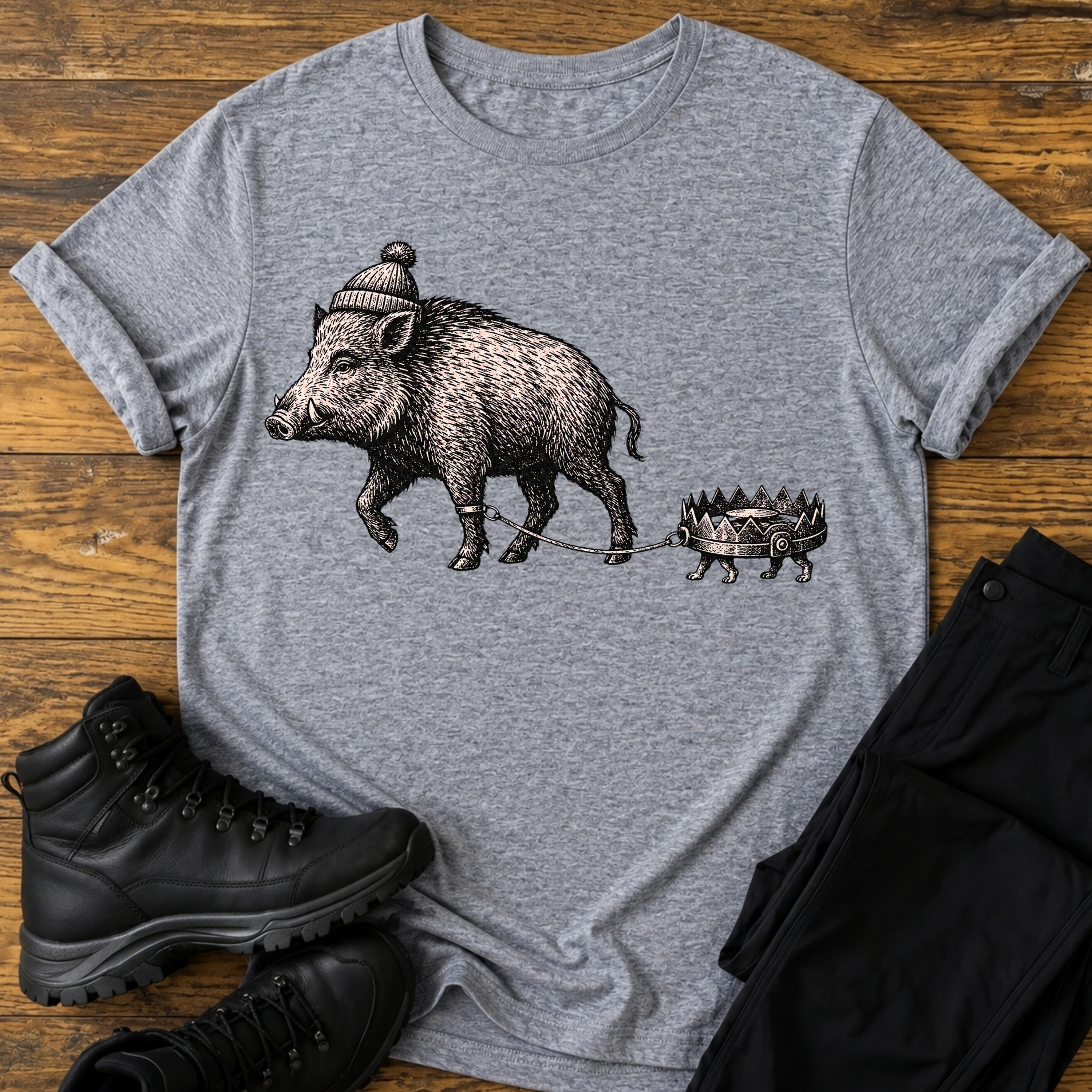 Wildschwein Bärenfalle T-Shirt