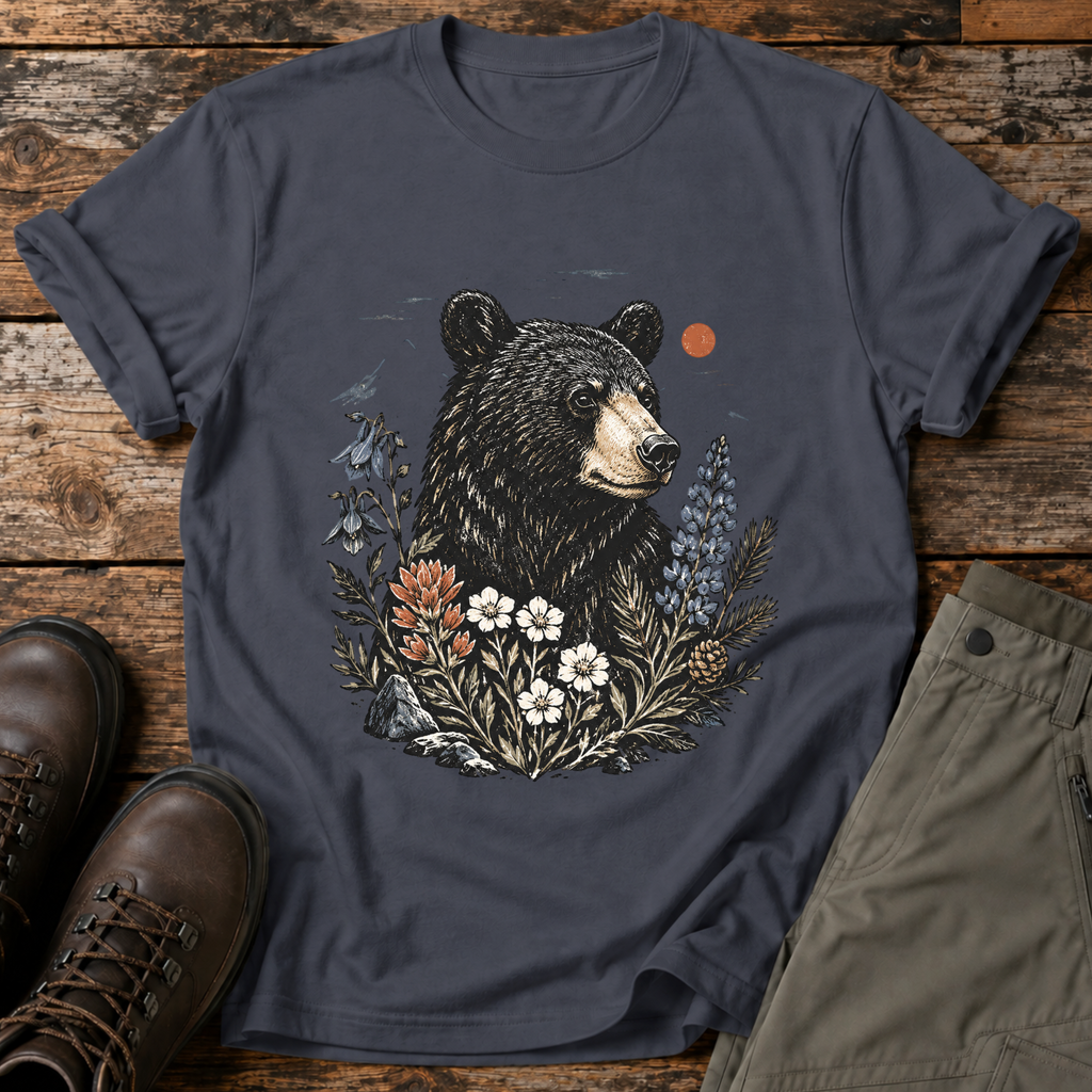 Botanischer Bär T-shirt