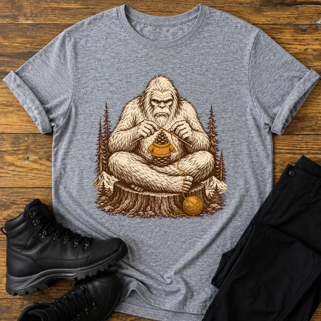 Der strickende Yeti T-Shirt